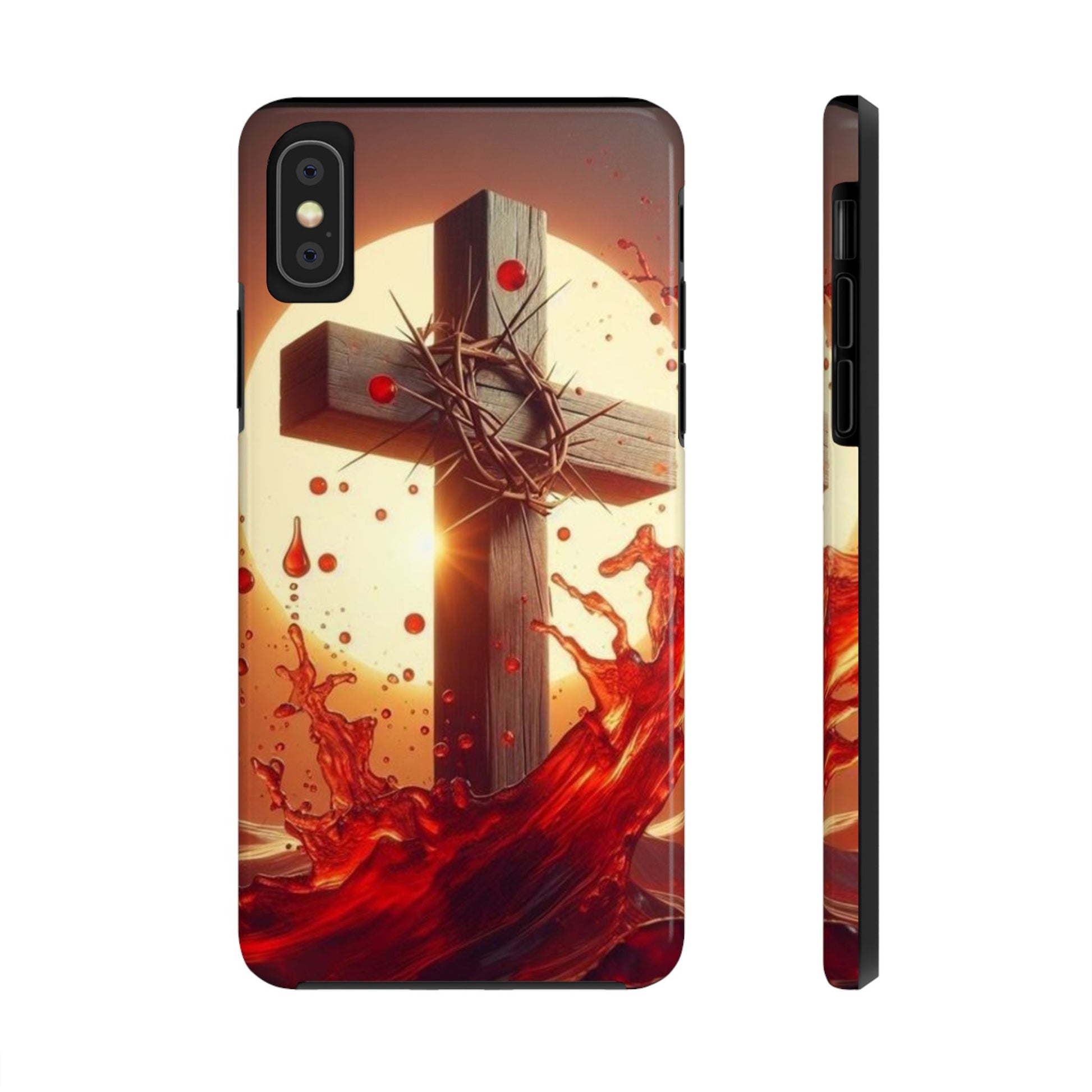 Blood of Christ Christian Theme Phone Cases for iPhones & Samsung Phones