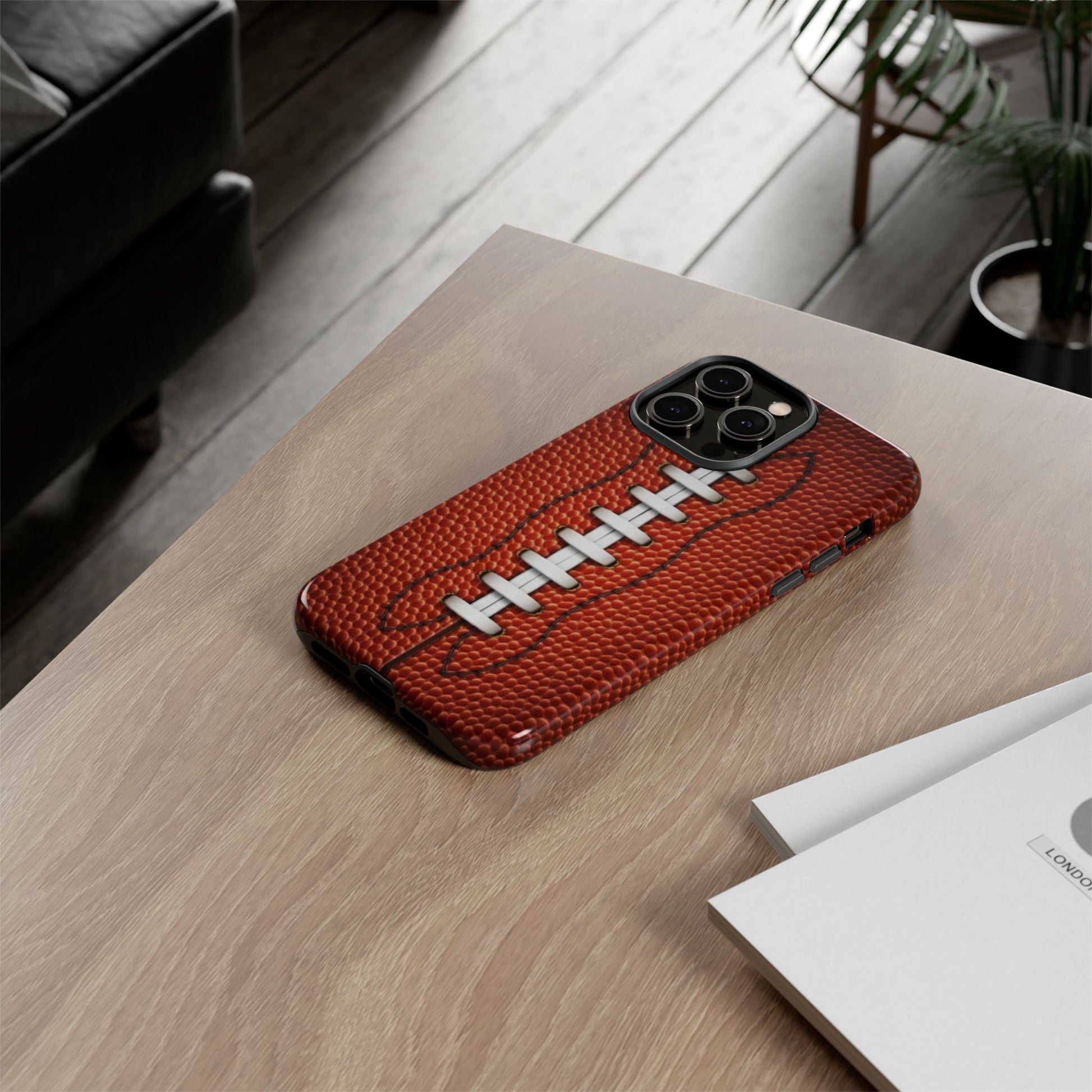 Football Pigskin Print Tough Cases for iPhones, Samsung, and Pixel