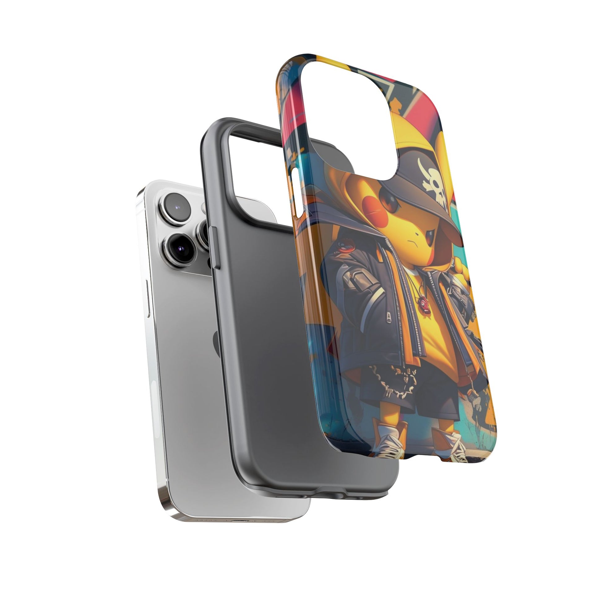 Cute Poke Bear Phone Case, Tough Cases for iPhones, Samsung, and Pixel