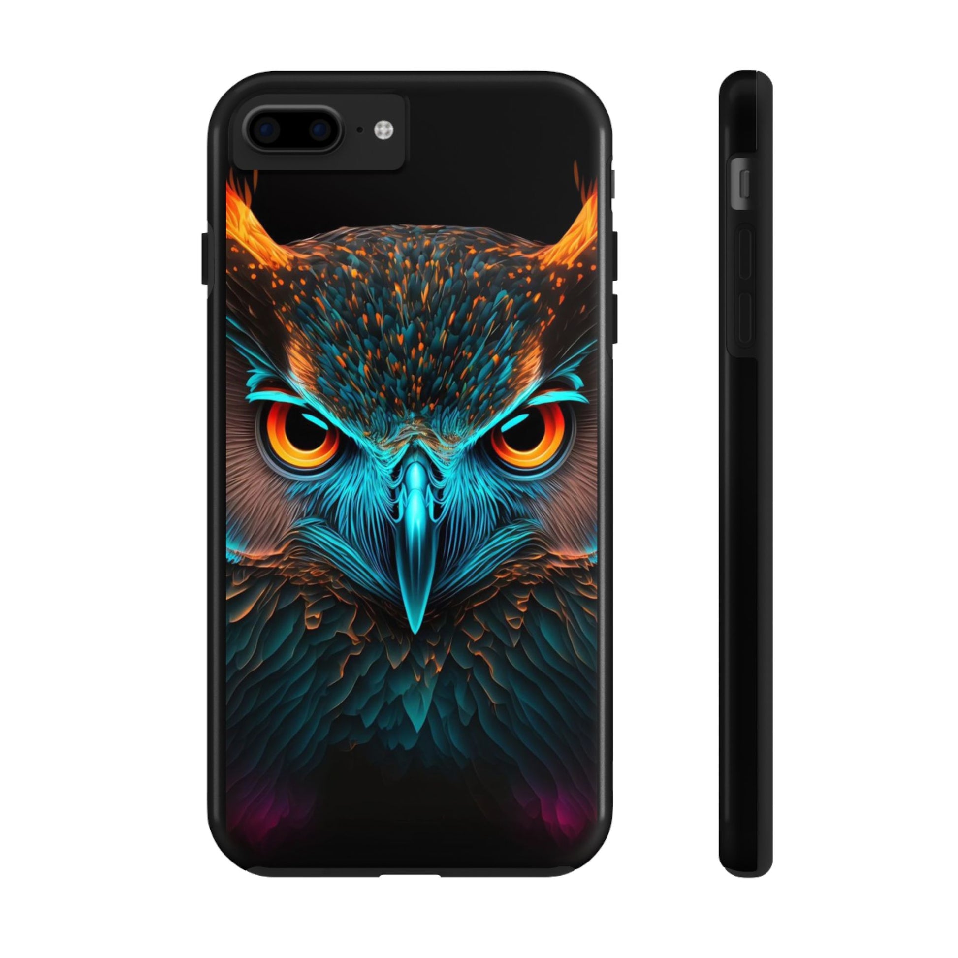 Neon Owl Theme Phone Cases for iPhones & Samsung Phones