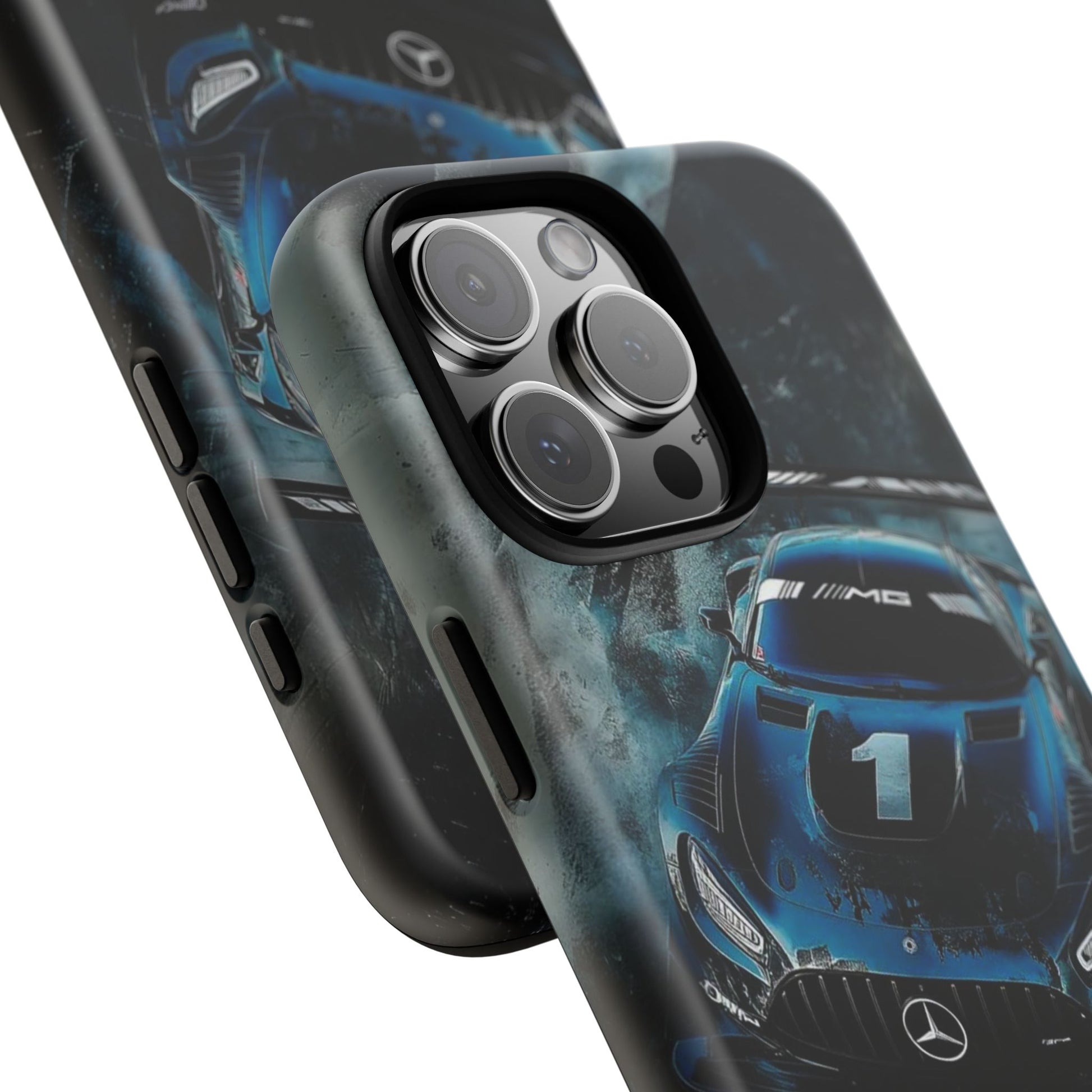 Mercedes AMG Racing Car Tough Cases for iPhones, Samsung, and Pixel