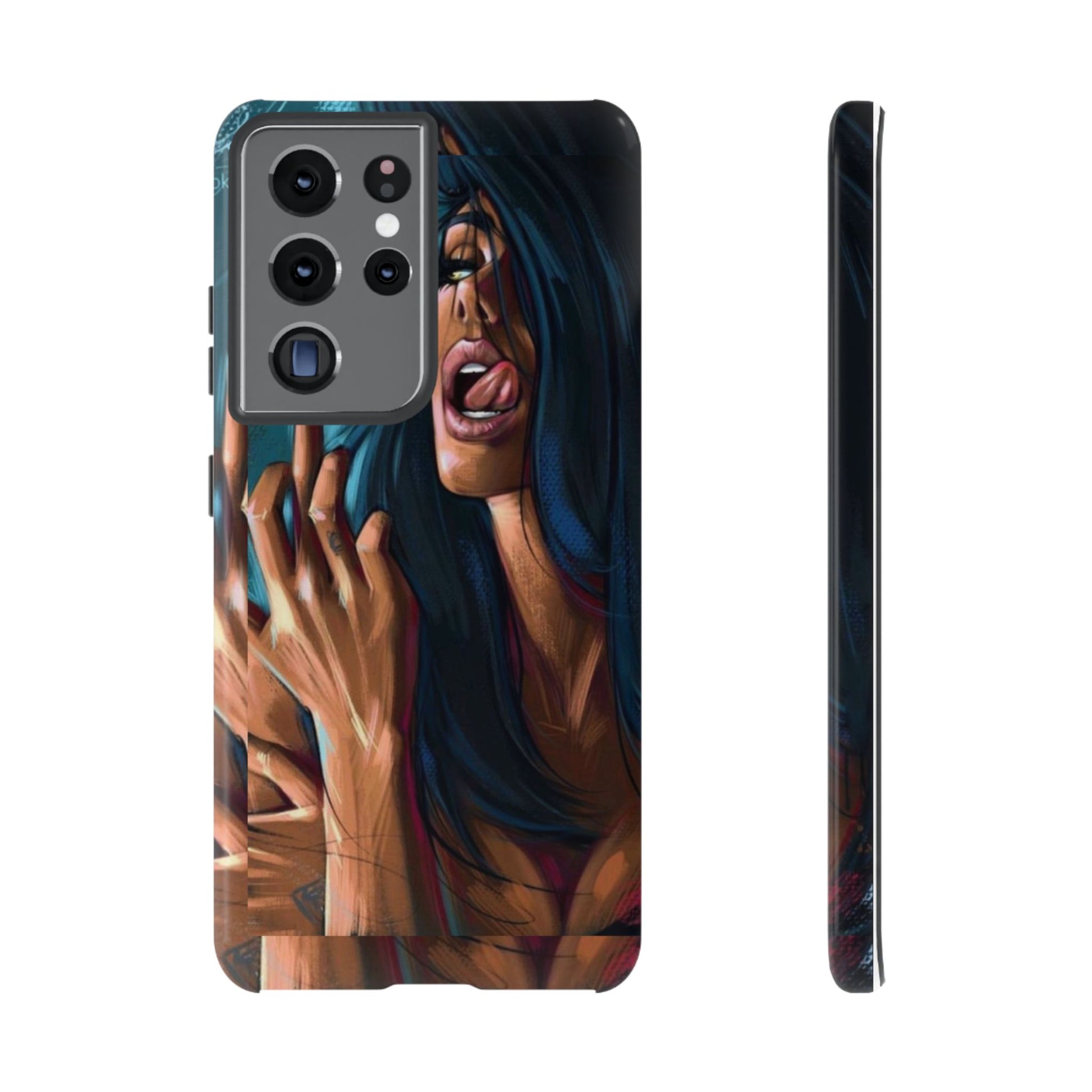 Tough Girl Theme Urban Design Cases for iPhones, Samsung, and Pixel