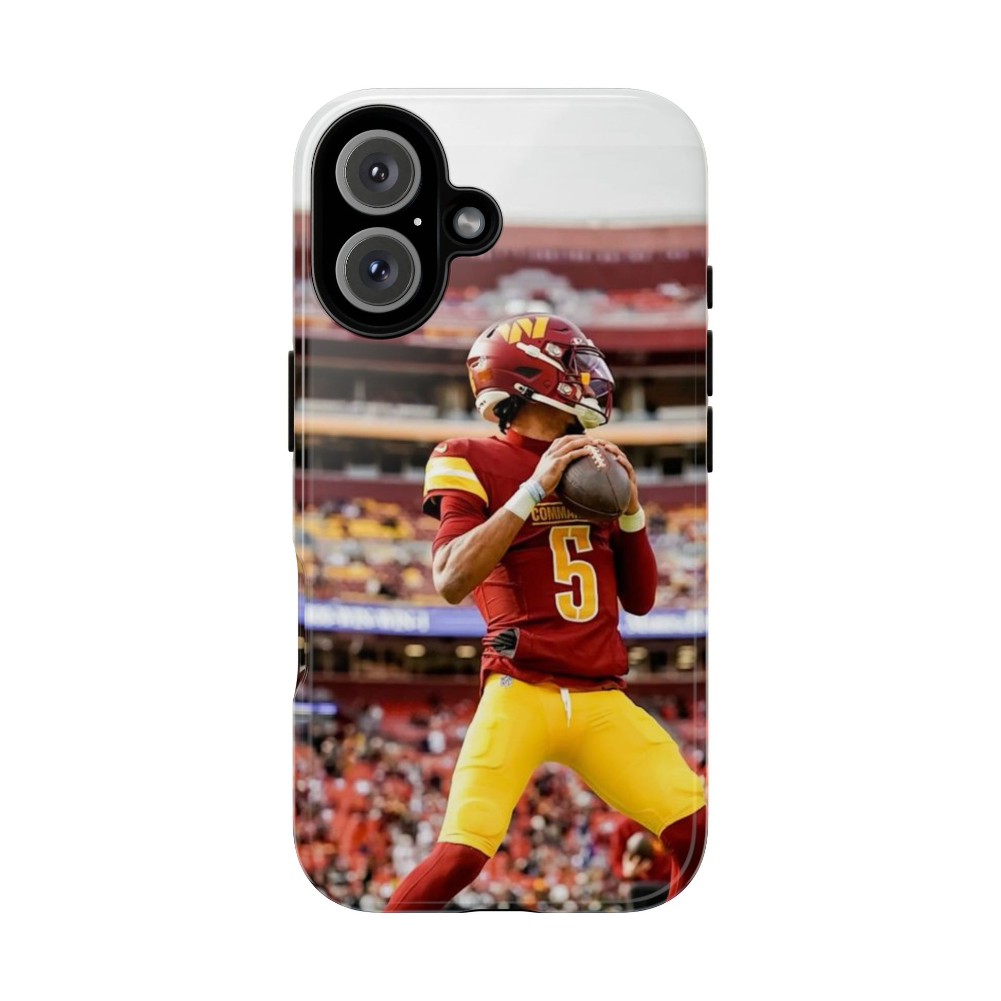Jayden Daniels Washington Football Tough Cases for iPhones, Samsung, and Pixel