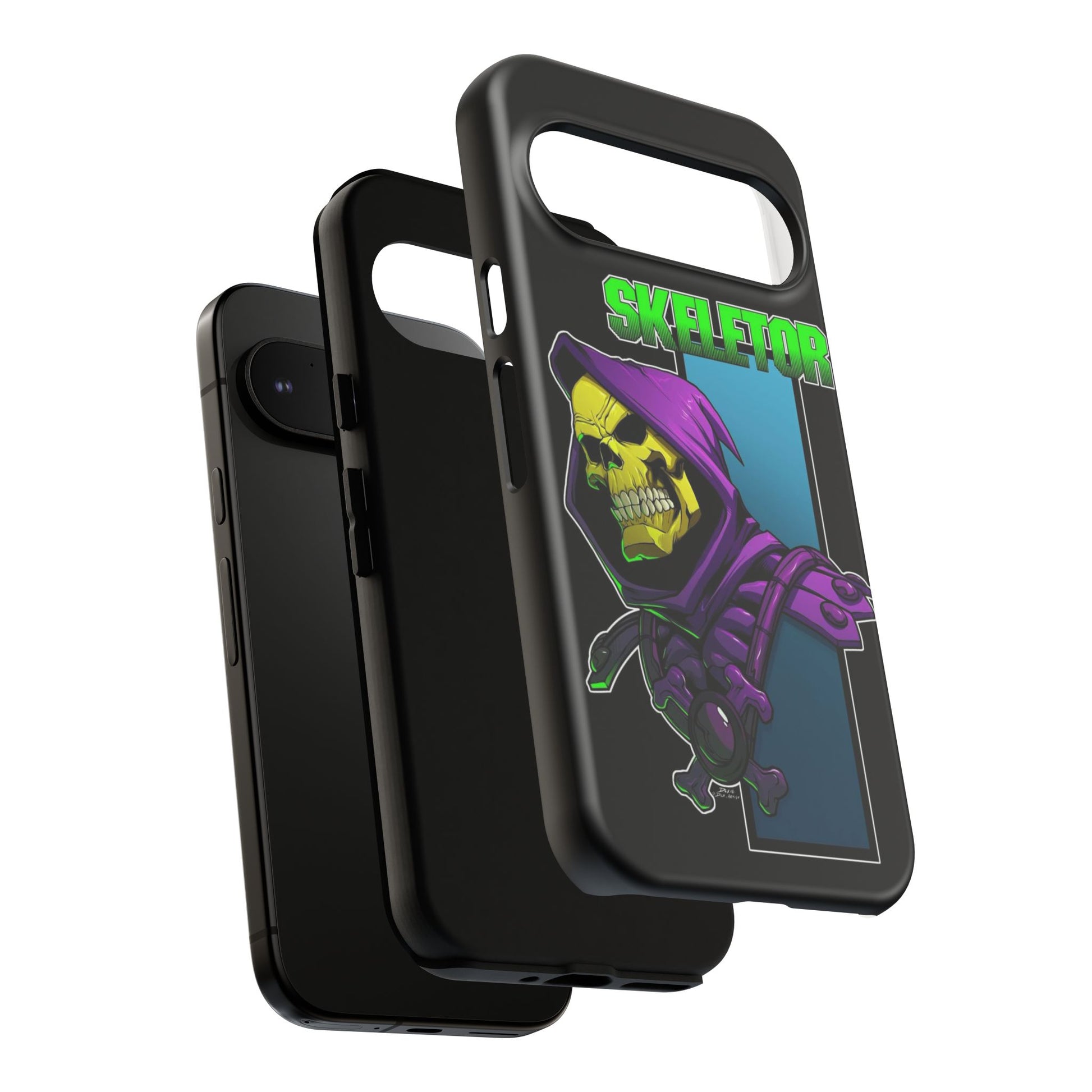 Skeletor Tough Cases for iPhones, Samsung, and Pixel