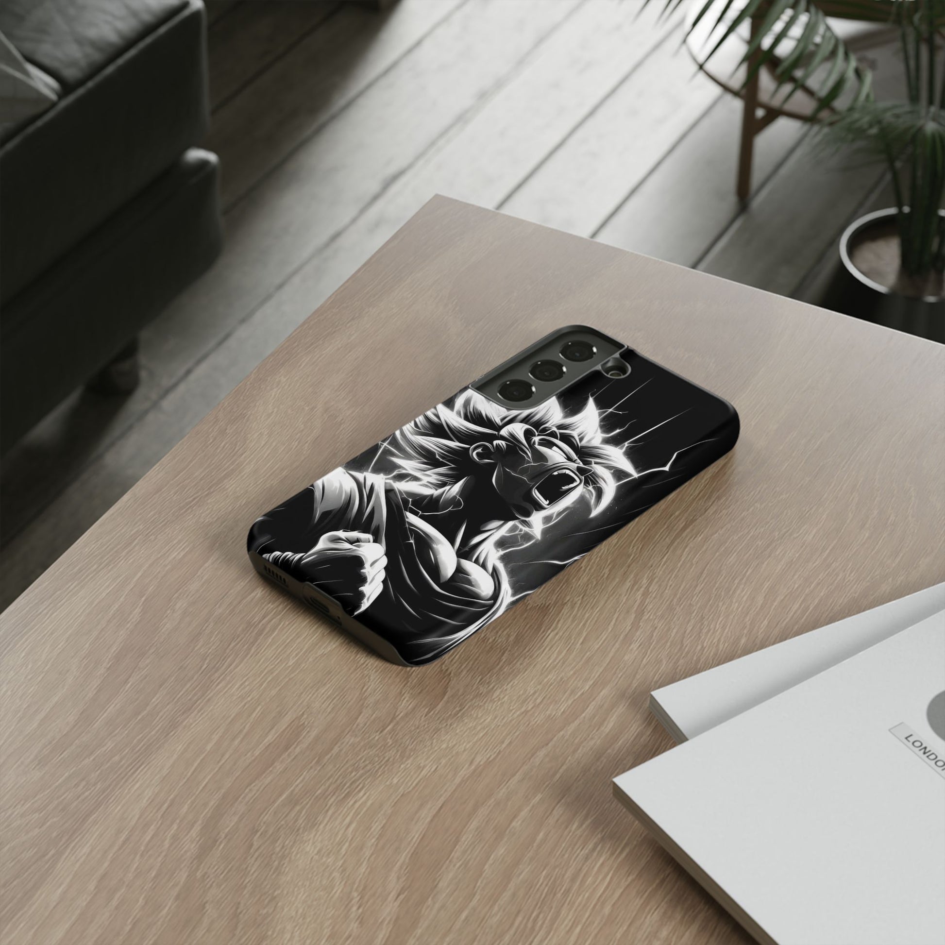 Anime Saiyan Rage Dragon ball Z Tough Cases for iPhones, Samsung, and Pixel