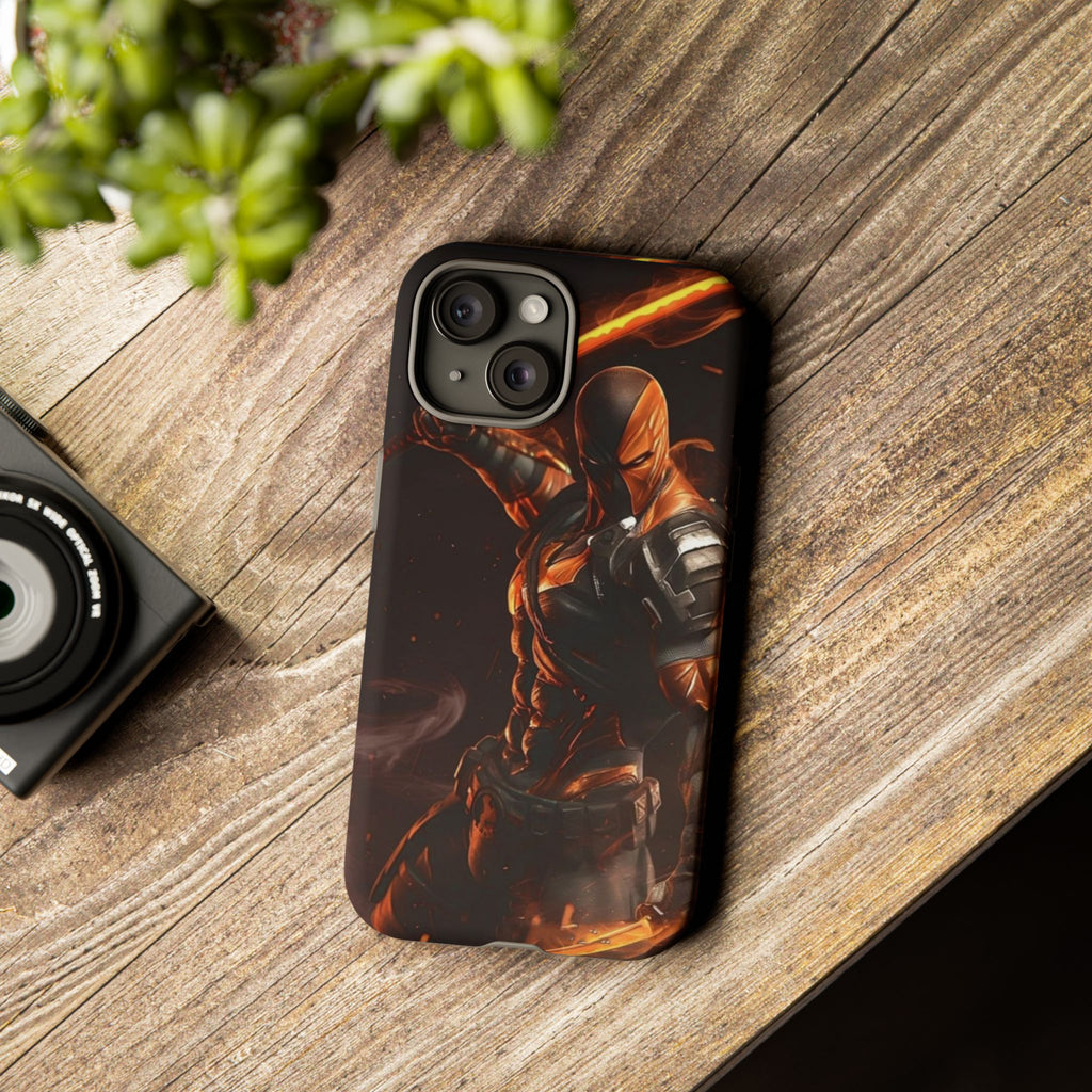 DC Comics Death Stroke Tough Cases for iPhones, Samsung, and Pixel