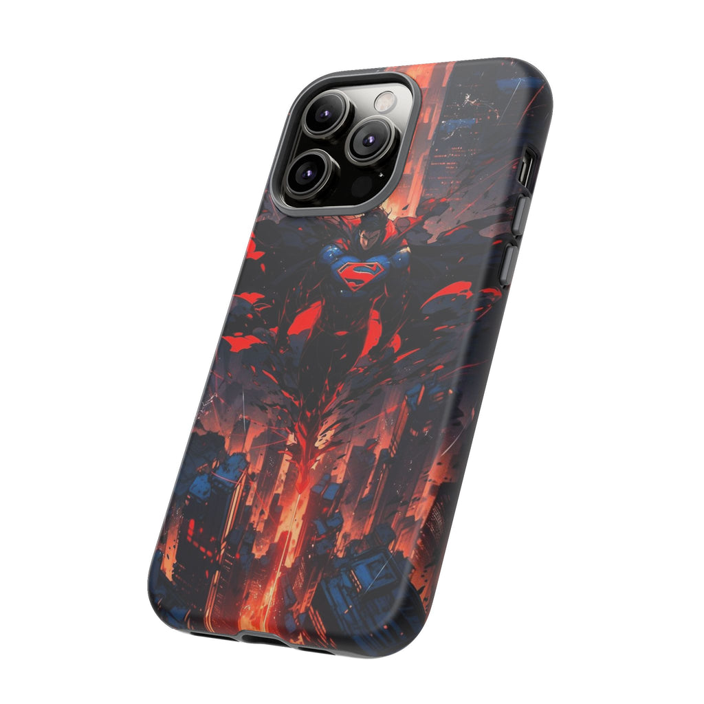 Anime Superman Tough Cases for iPhones, Samsung, and Pixel
