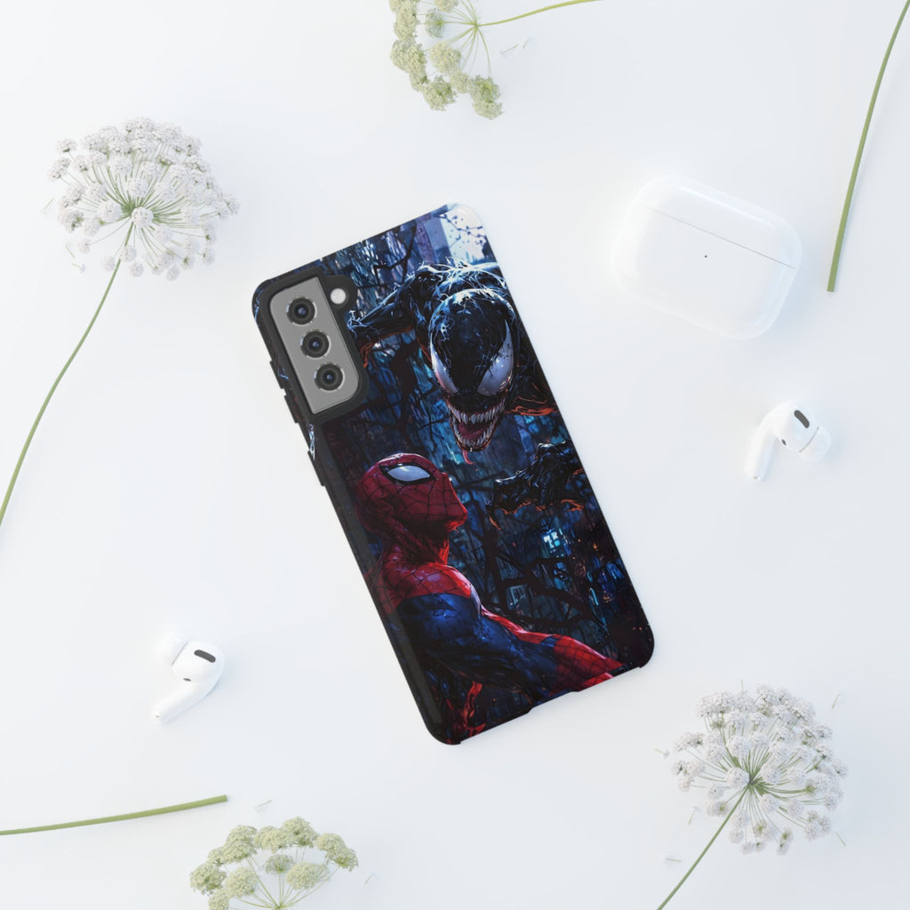 Venom x Spiderman Phone Case, Tough Cases for iPhones, Samsung, and Pixel