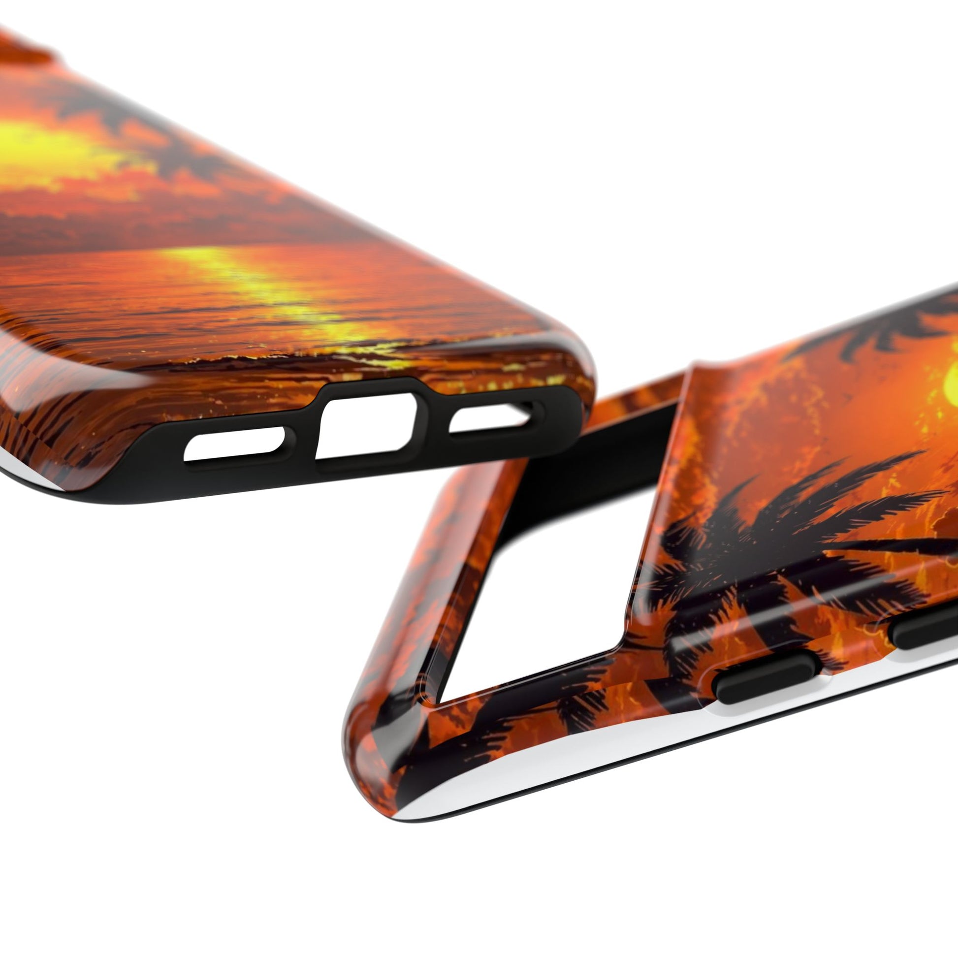 Beautiful Beach Sunset Tough Cases for iPhones, Samsung, and Pixel