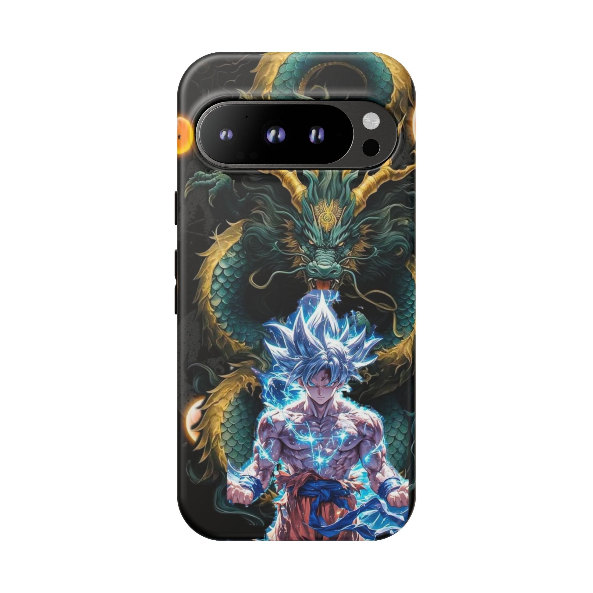 Anime Goku x Shenron Dragonball Z Tough Cases for iPhones, Samsung, and Pixel