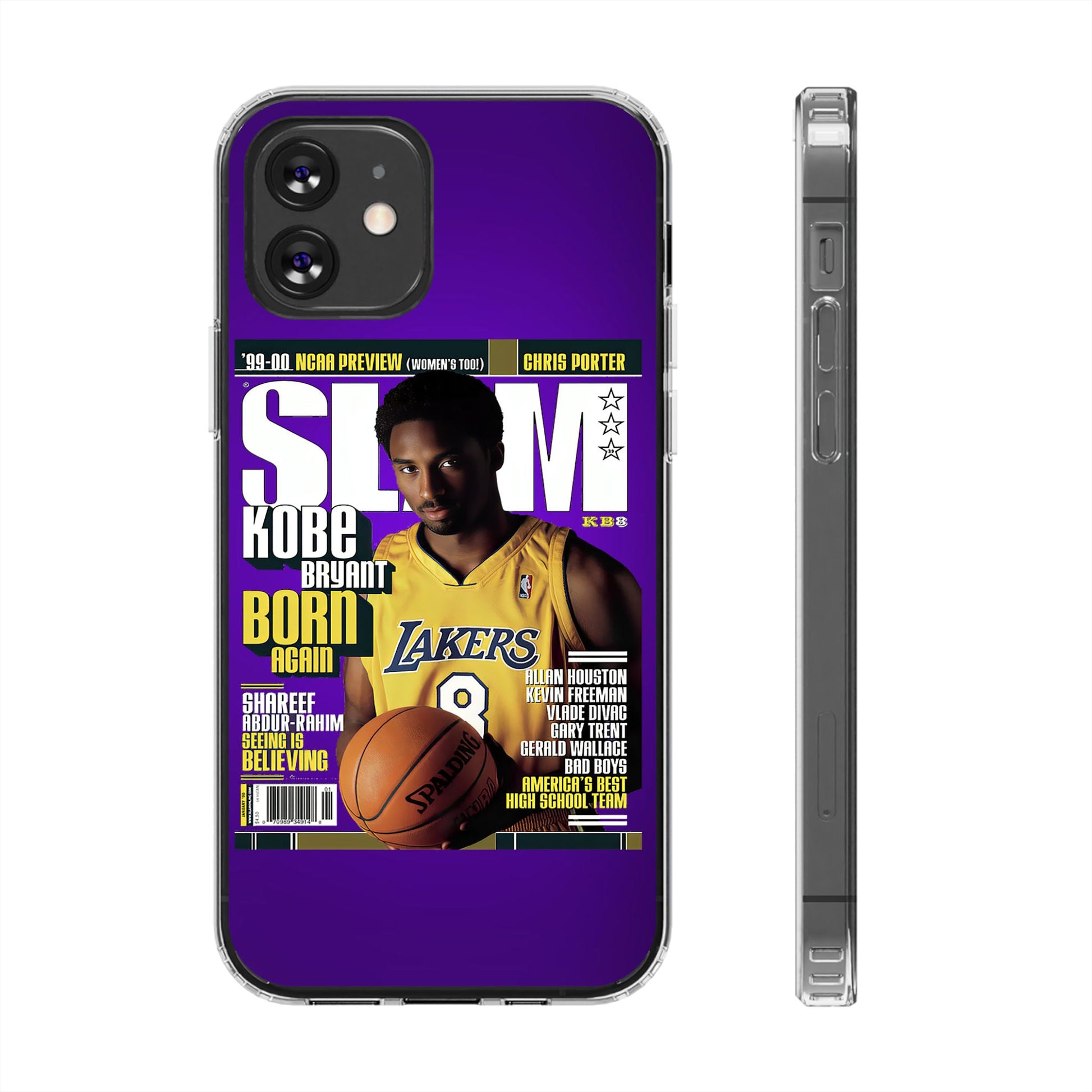 SLAM Cover Kobe Basketball Inspired design Clear Phone Cases