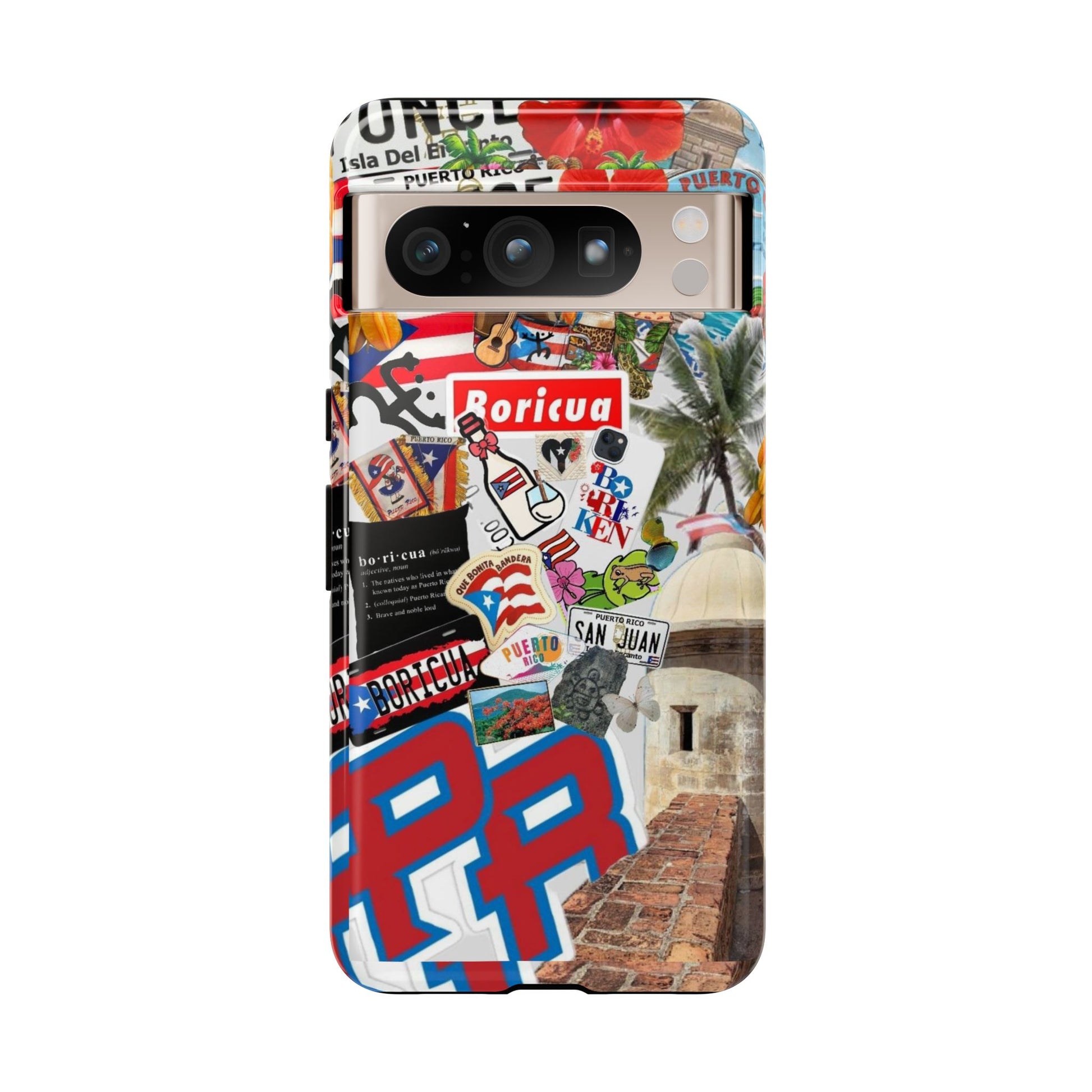 Puerto Rico Boricua Art Tough Cases for iPhones, Samsung, and Pixel