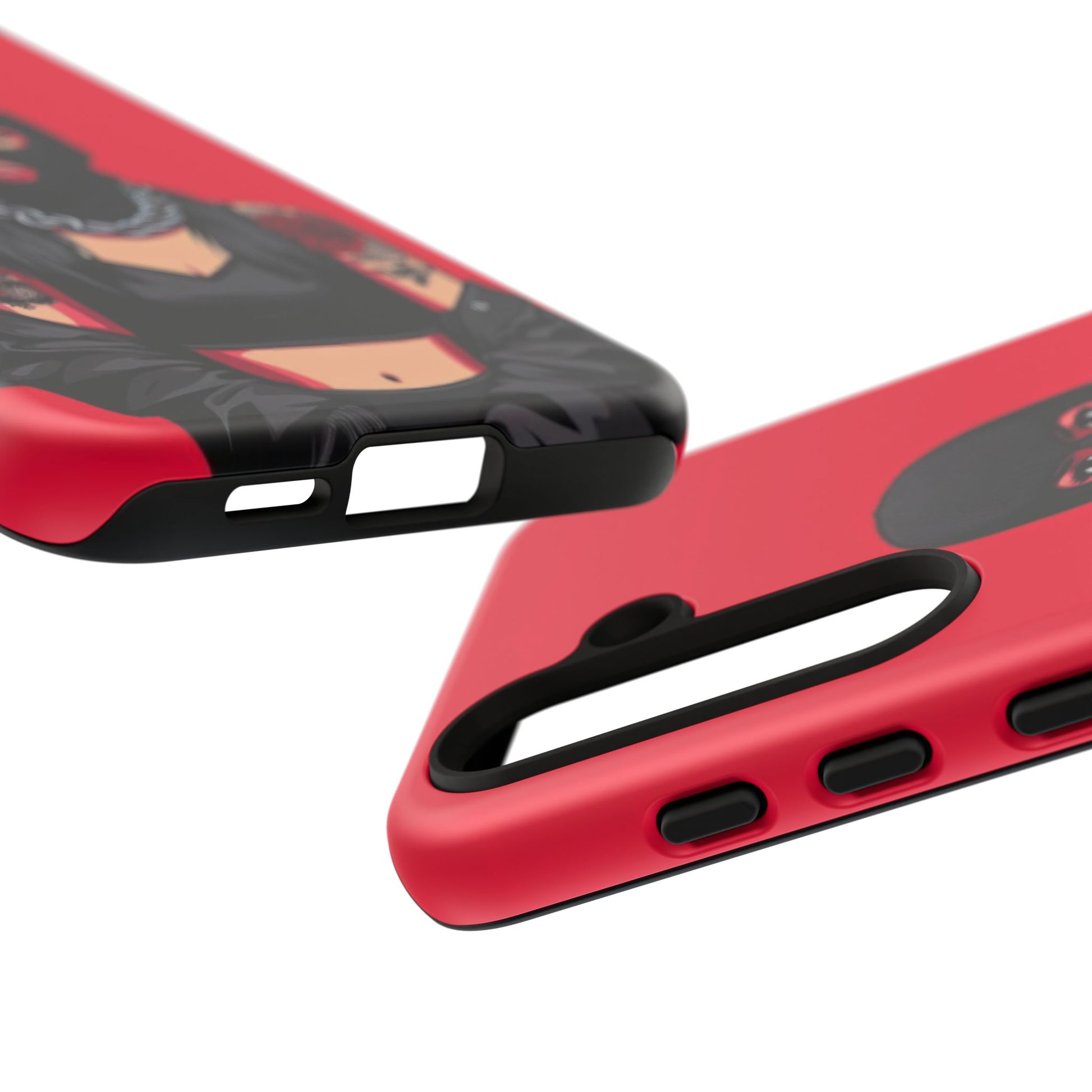 Thug Girl Red Design Tough Cases for iPhones, Samsung, and Pixel