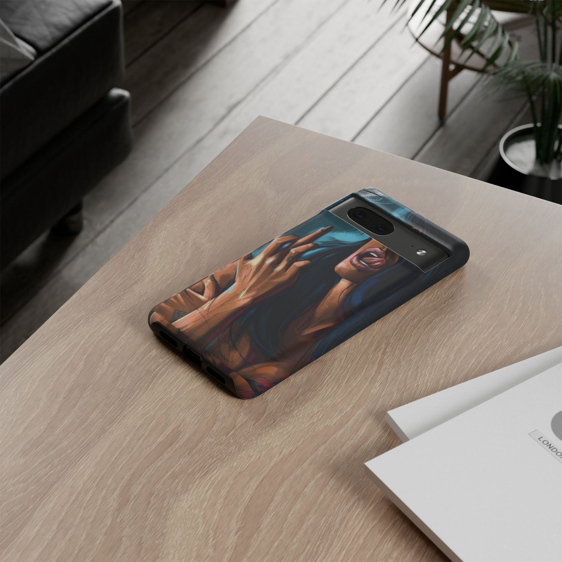 Tough Girl Theme Urban Design Cases for iPhones, Samsung, and Pixel