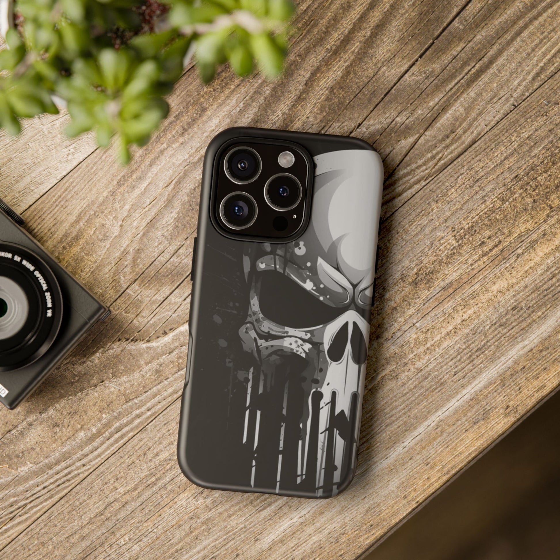 Punisher Skull Tough Cases for iPhones, Samsung, and Pixel