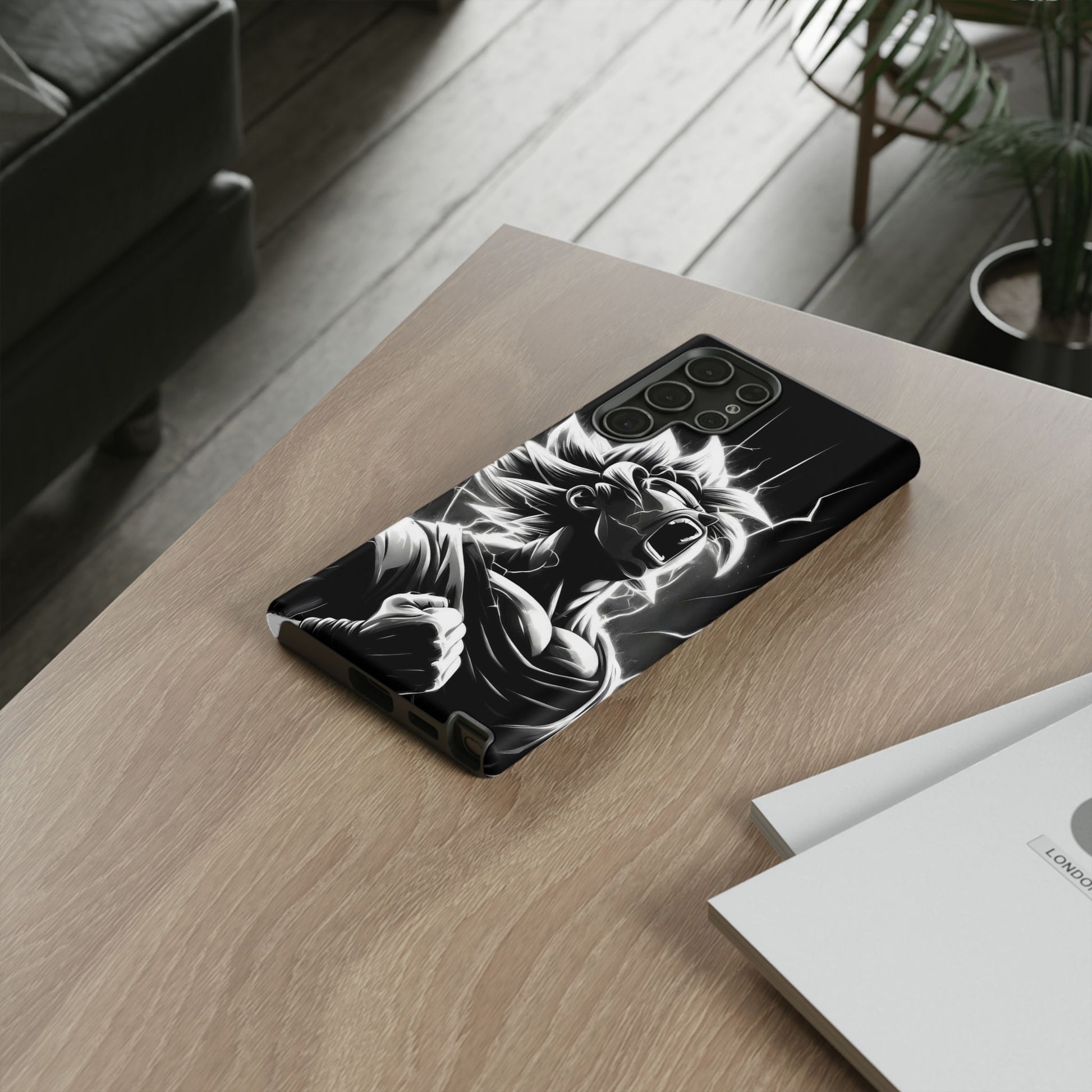 Anime Saiyan Rage Dragon ball Z Tough Cases for iPhones, Samsung, and Pixel