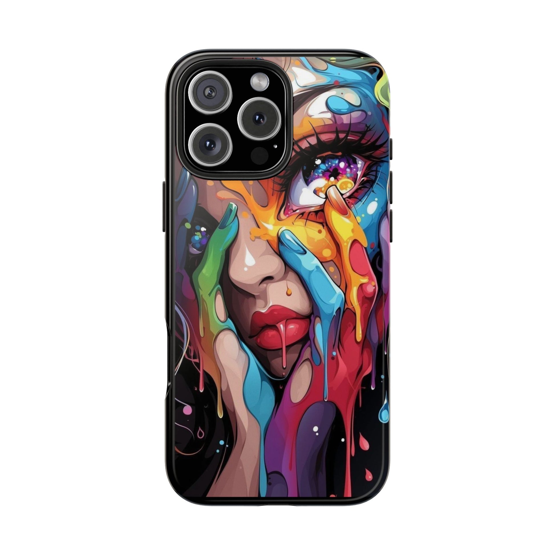 Sexy Girl Paint Drip Theme Phone Cases for Iphones & Samsung Phones