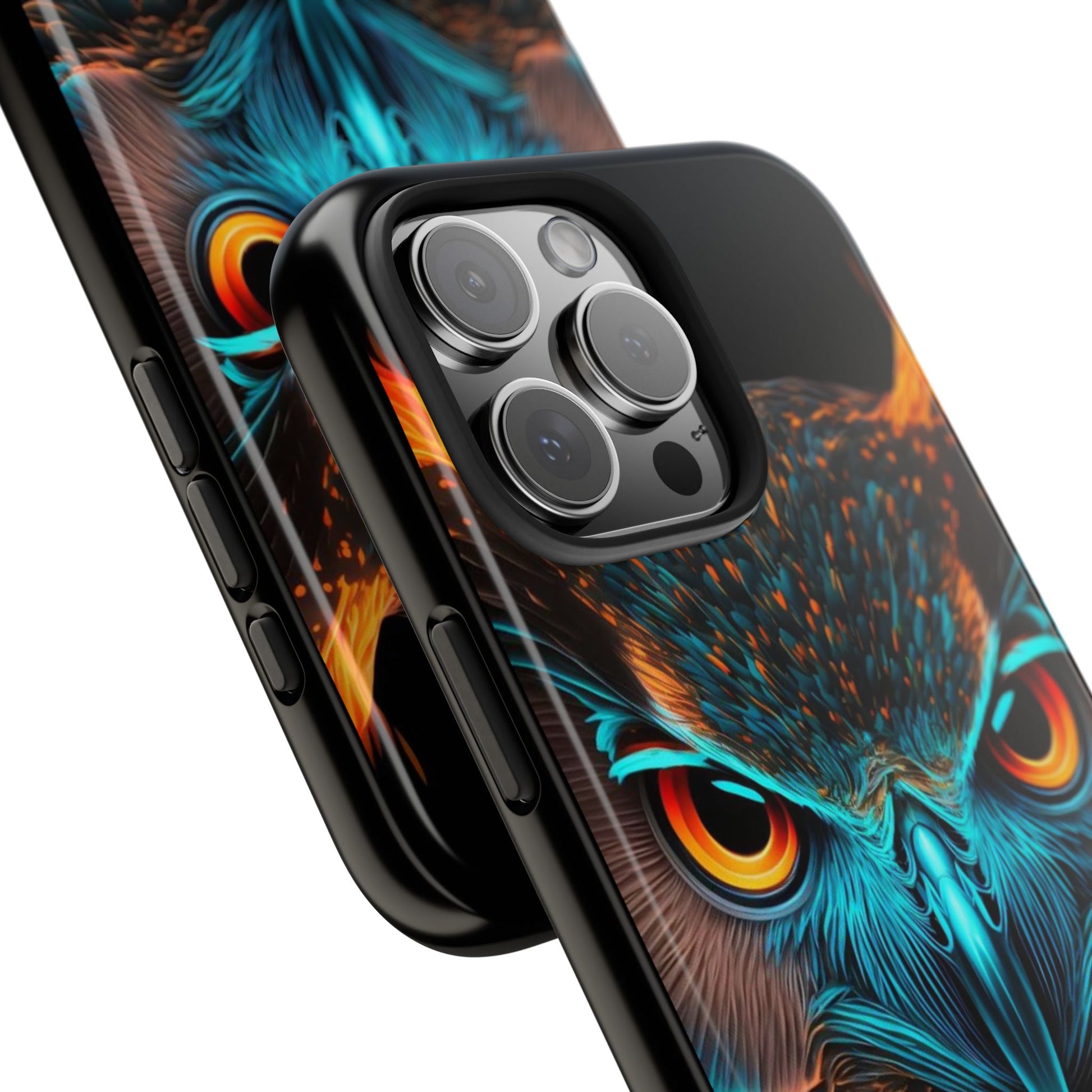Neon Owl Theme Phone Cases for iPhones & Samsung Phones