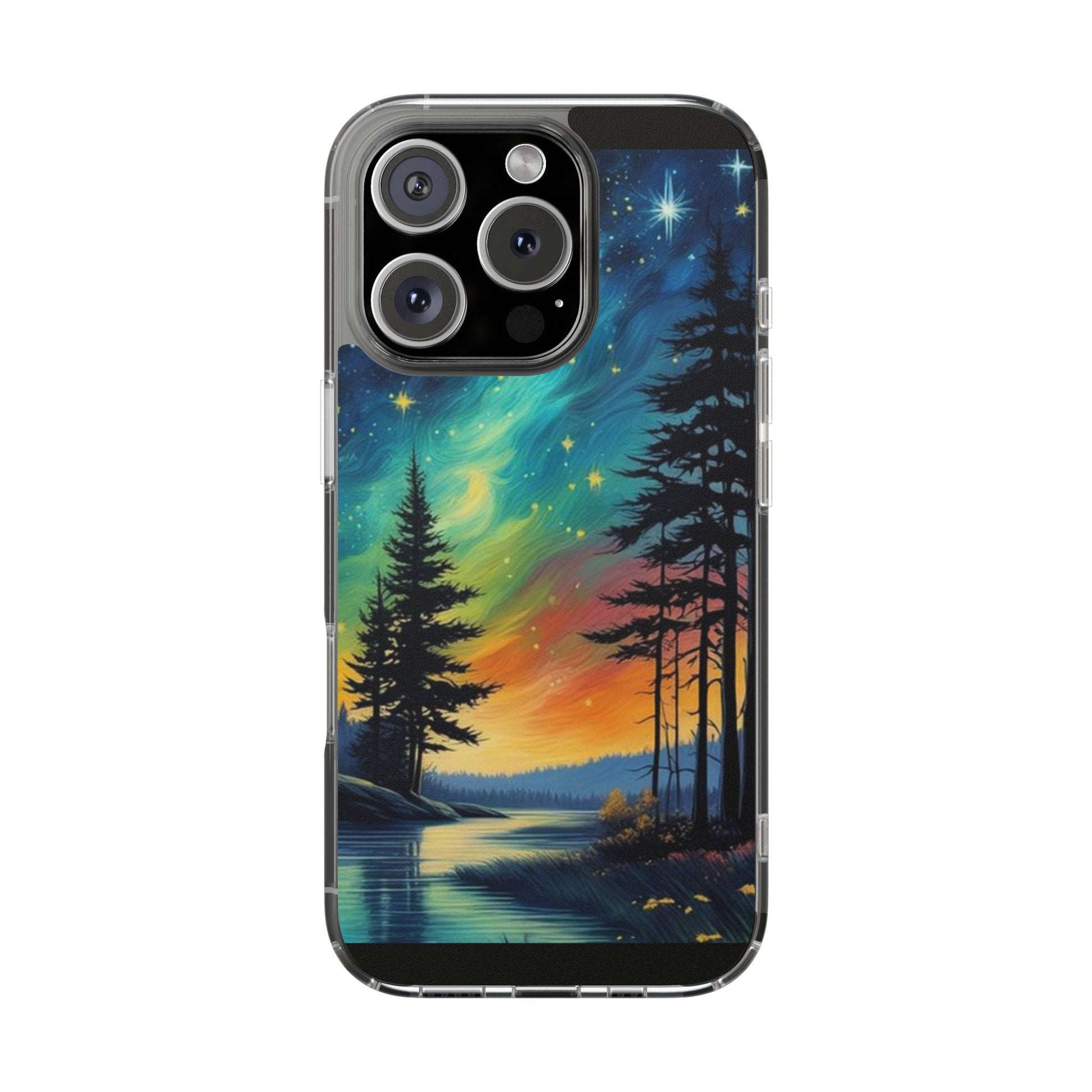 Starry Night Style Forest Art Iphone, Samsung case