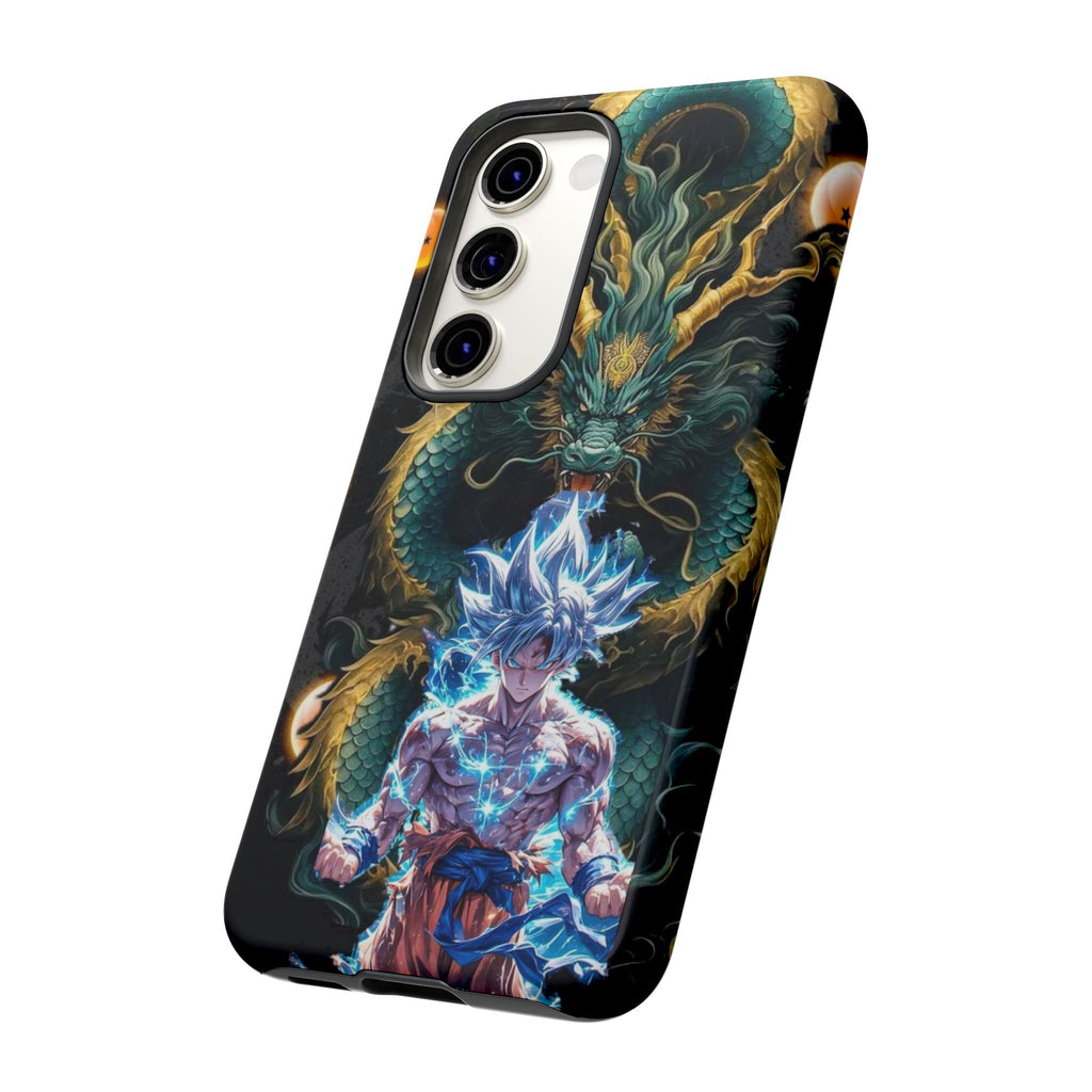 Anime Goku x Shenron Dragonball Z Tough Cases for iPhones, Samsung, and Pixel