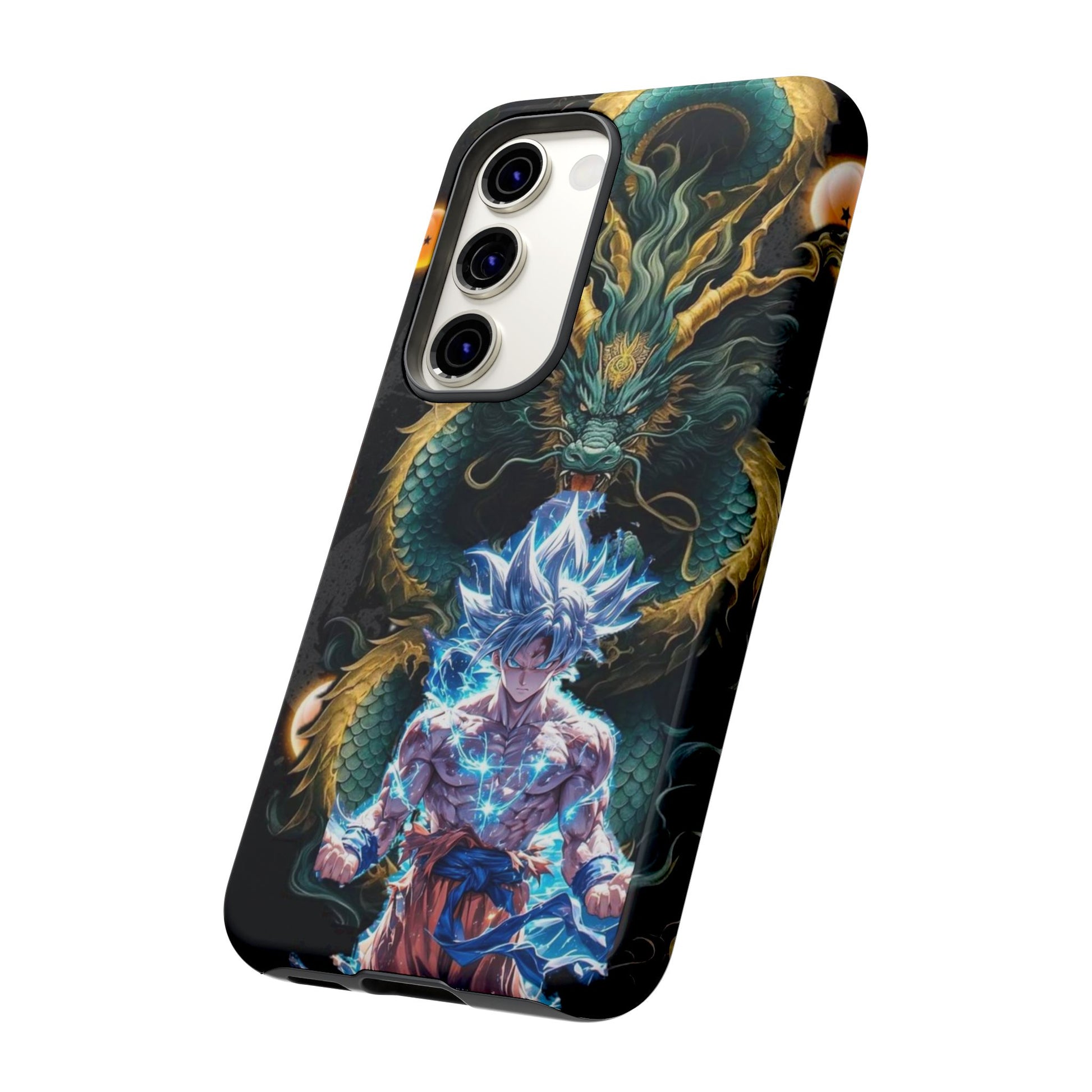 Anime Goku x Shenron Dragonball Z Tough Cases for iPhones, Samsung, and Pixel