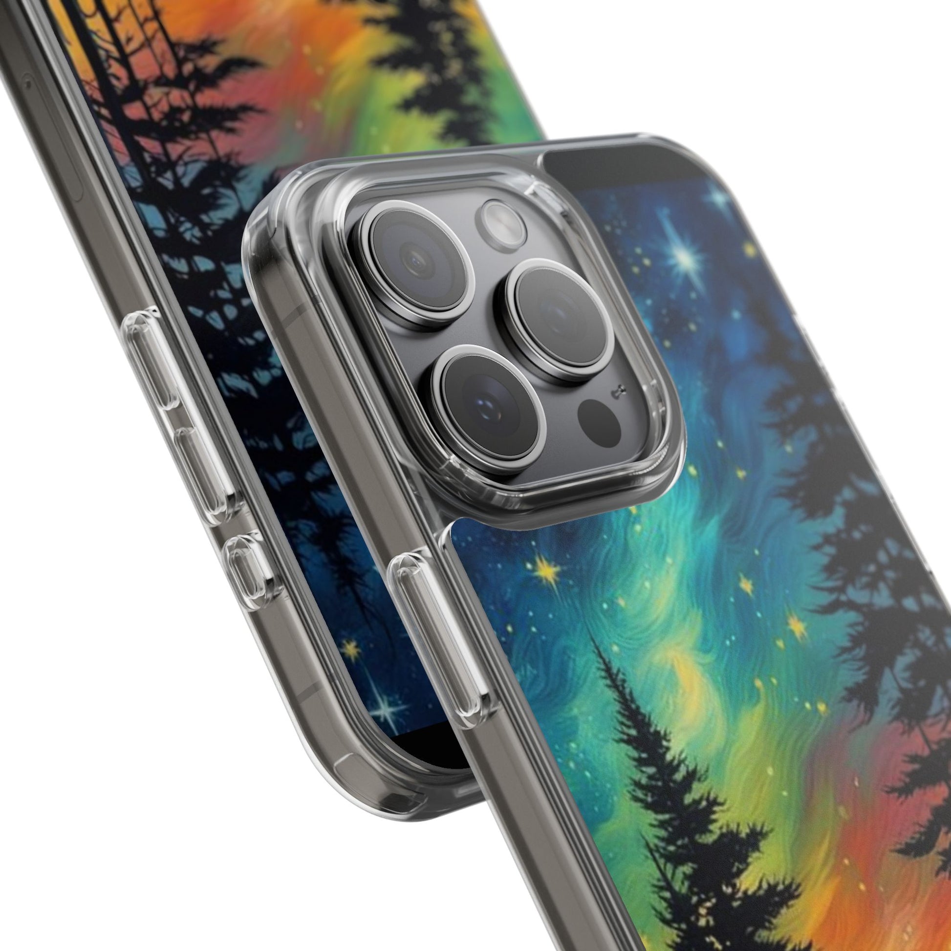 Starry Night Style Forest Art Iphone, Samsung case
