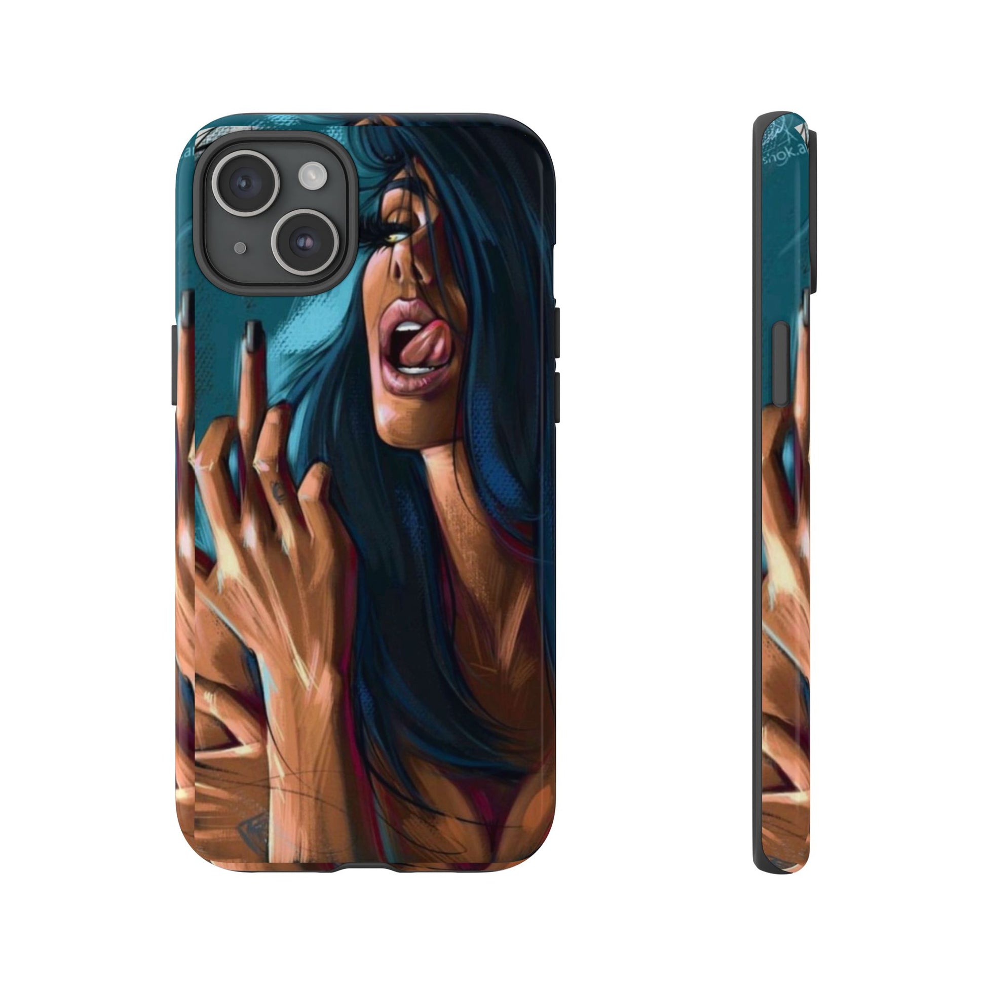 Tough Girl Theme Urban Design Cases for iPhones, Samsung, and Pixel
