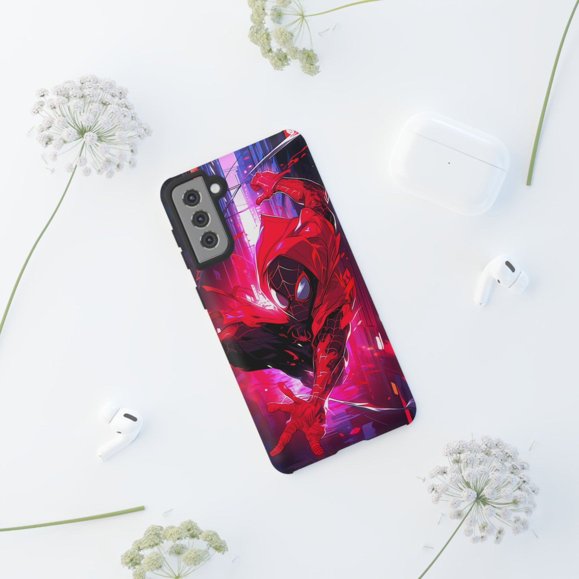 Miles Morales Spiderman Phone Case, Tough Cases for iPhones, Samsung, and Pixel