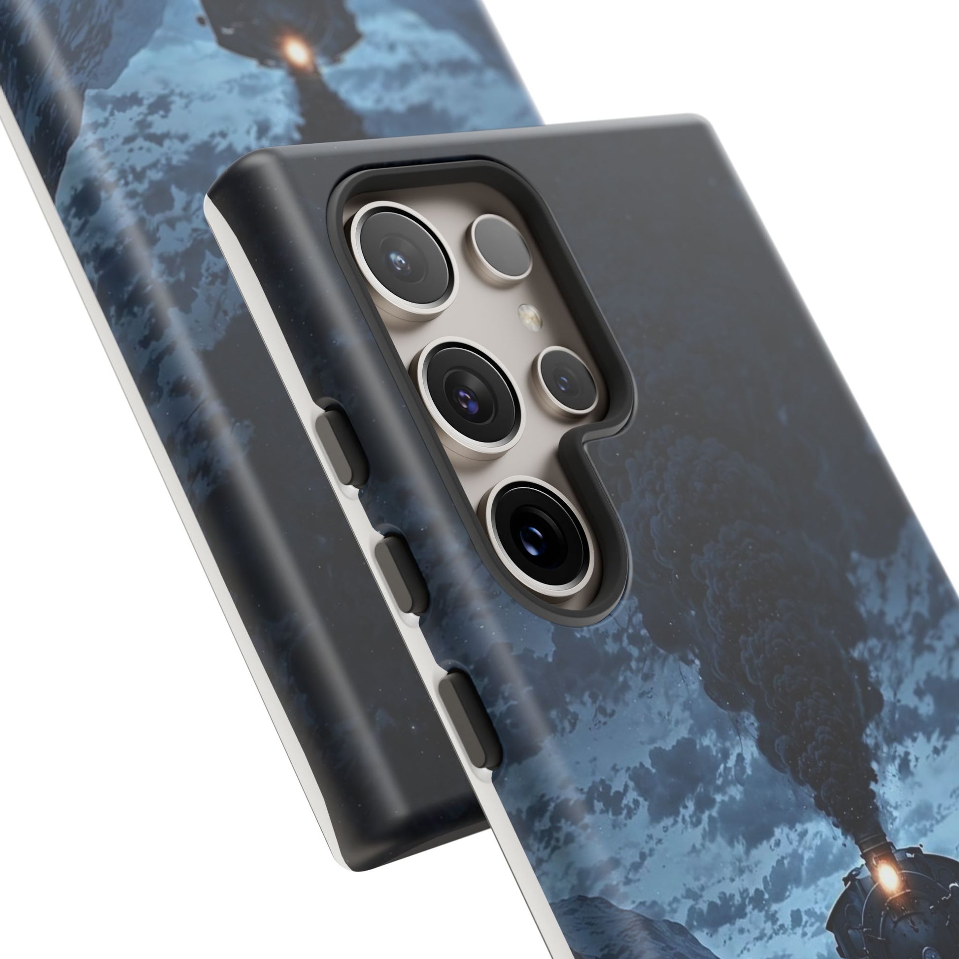 Steam Engine Train Themed Tough Cases for iPhones, Samsung, and Pixel