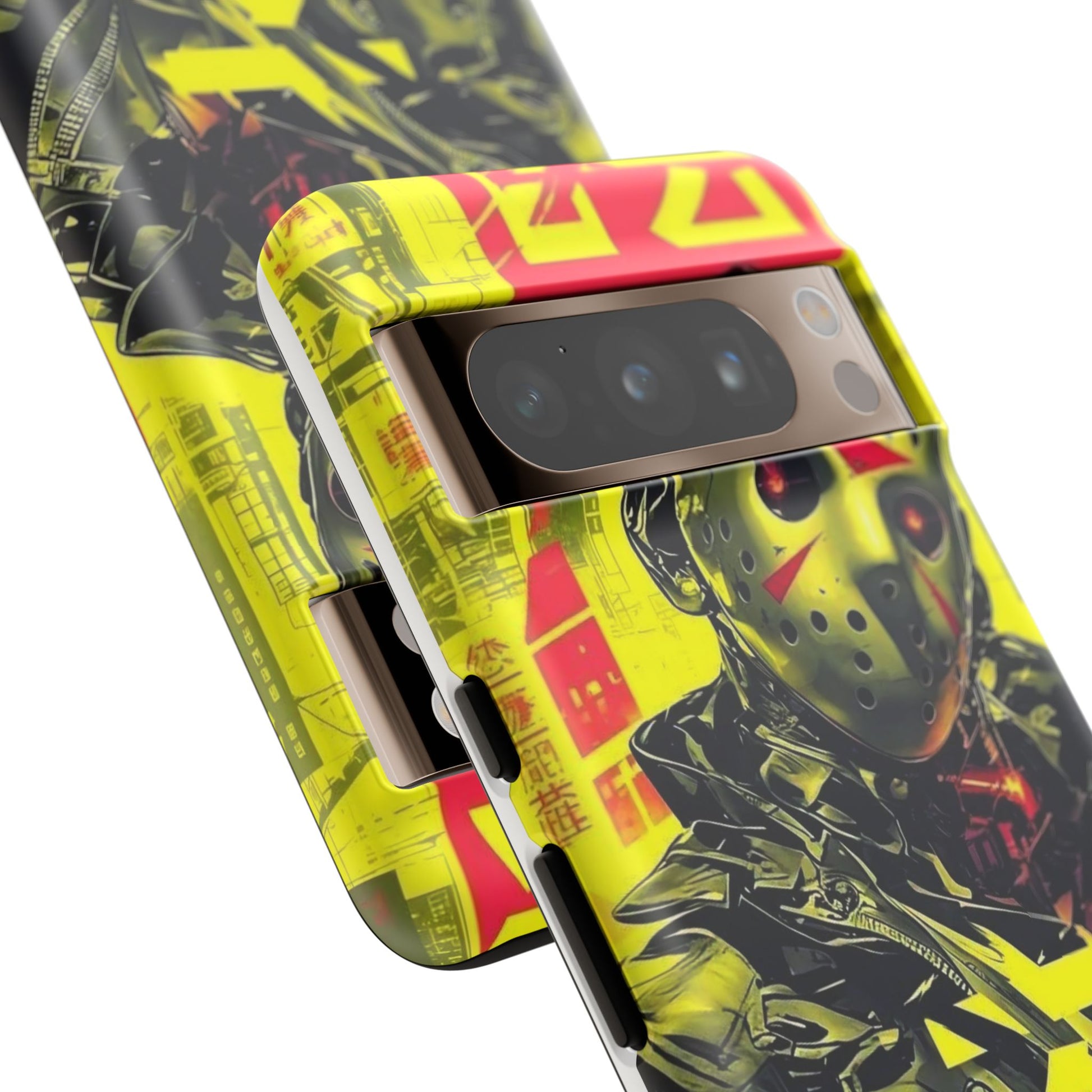 Cyberpunk X Jason Voorhees Tough Cases for iPhones, Samsung, and Pixel