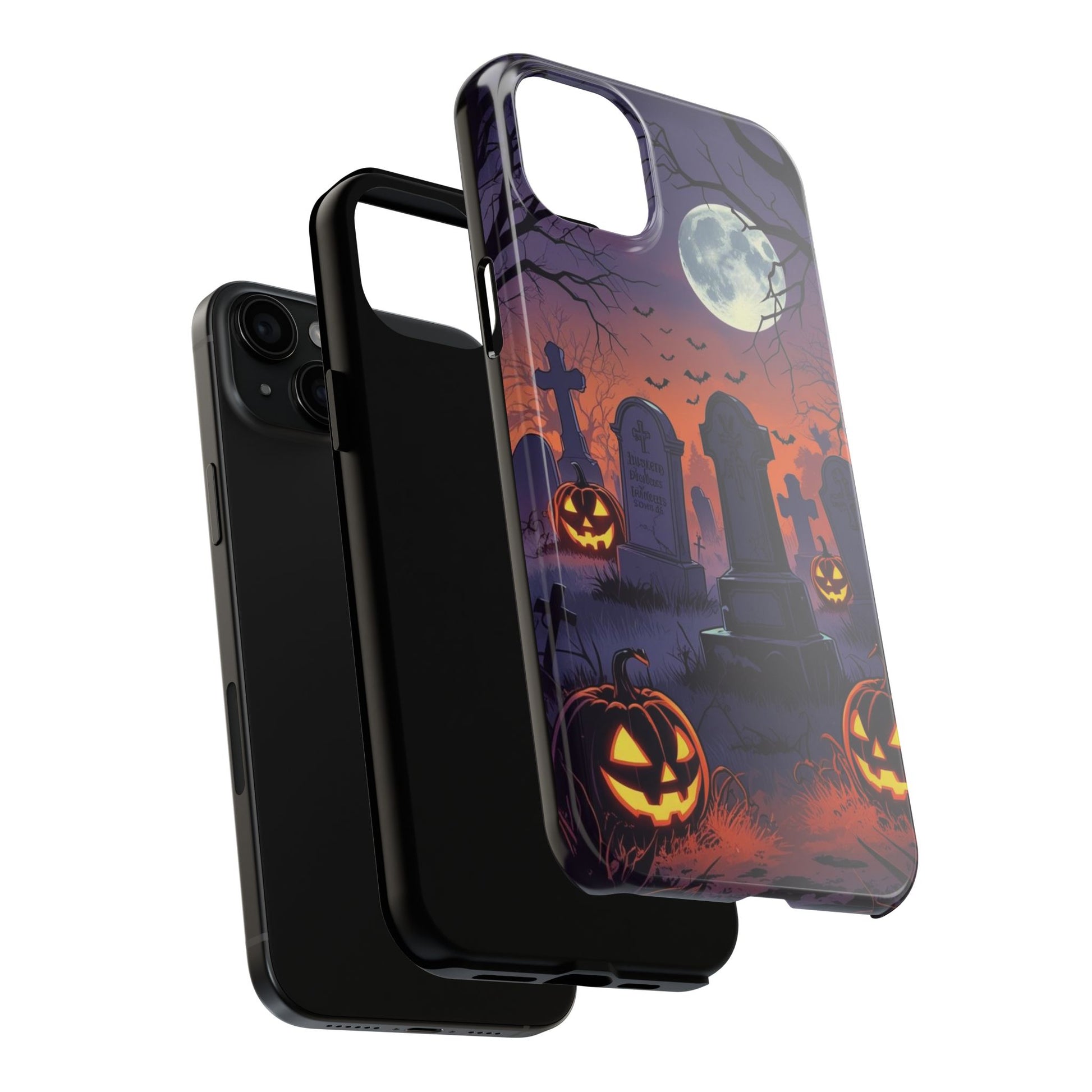 Graveyard Halloween Theme Phone Cases for iPhones & Samsung Phones