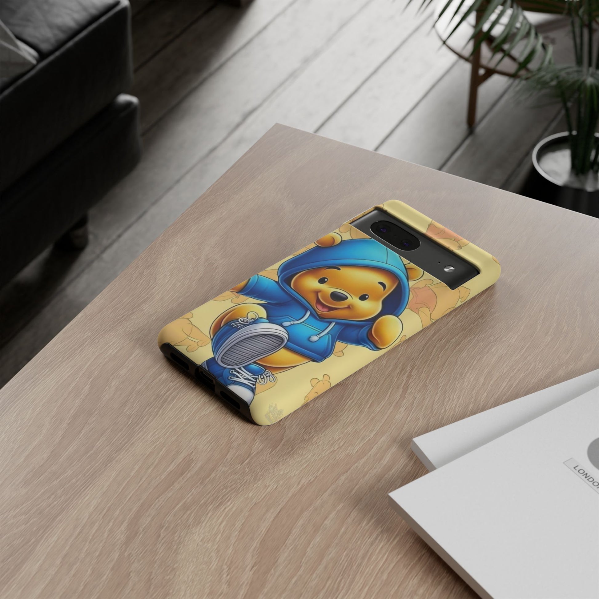 Cute Pooh Bear Phone Case, Tough Case
