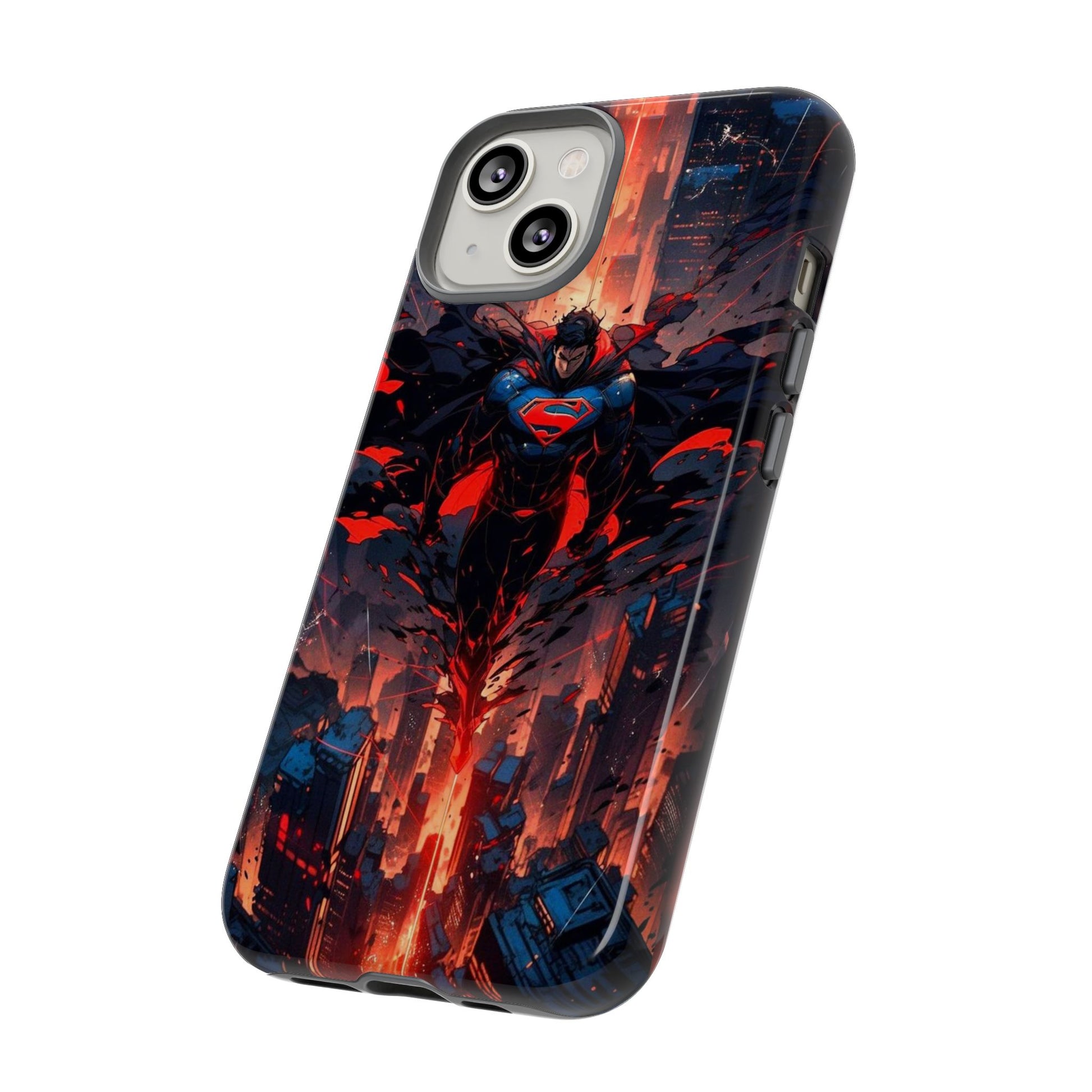 Anime Superman Tough Cases for iPhones, Samsung, and Pixel