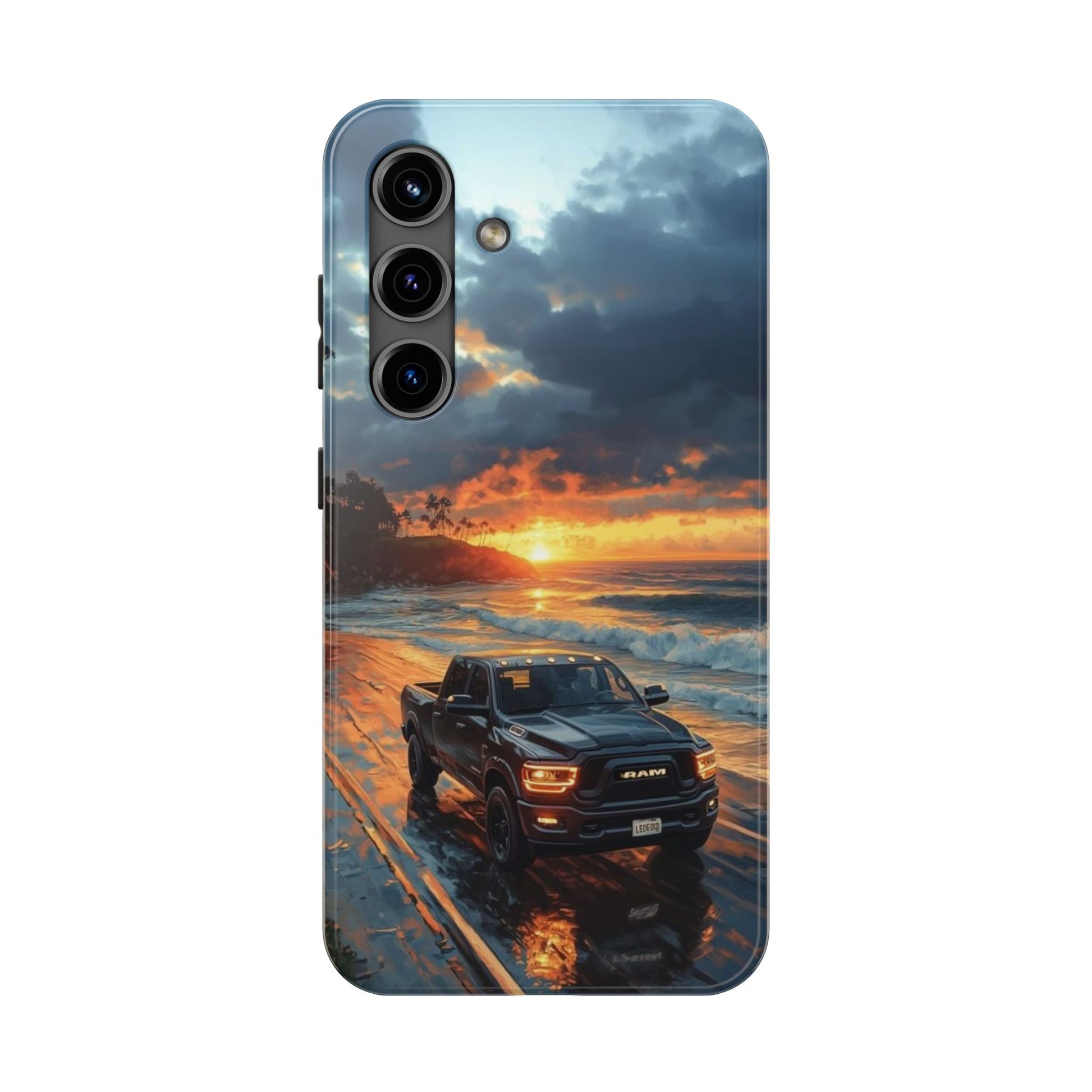 Dodge Ram Beach Phone Cases for Iphones & Samsung Phones Durable