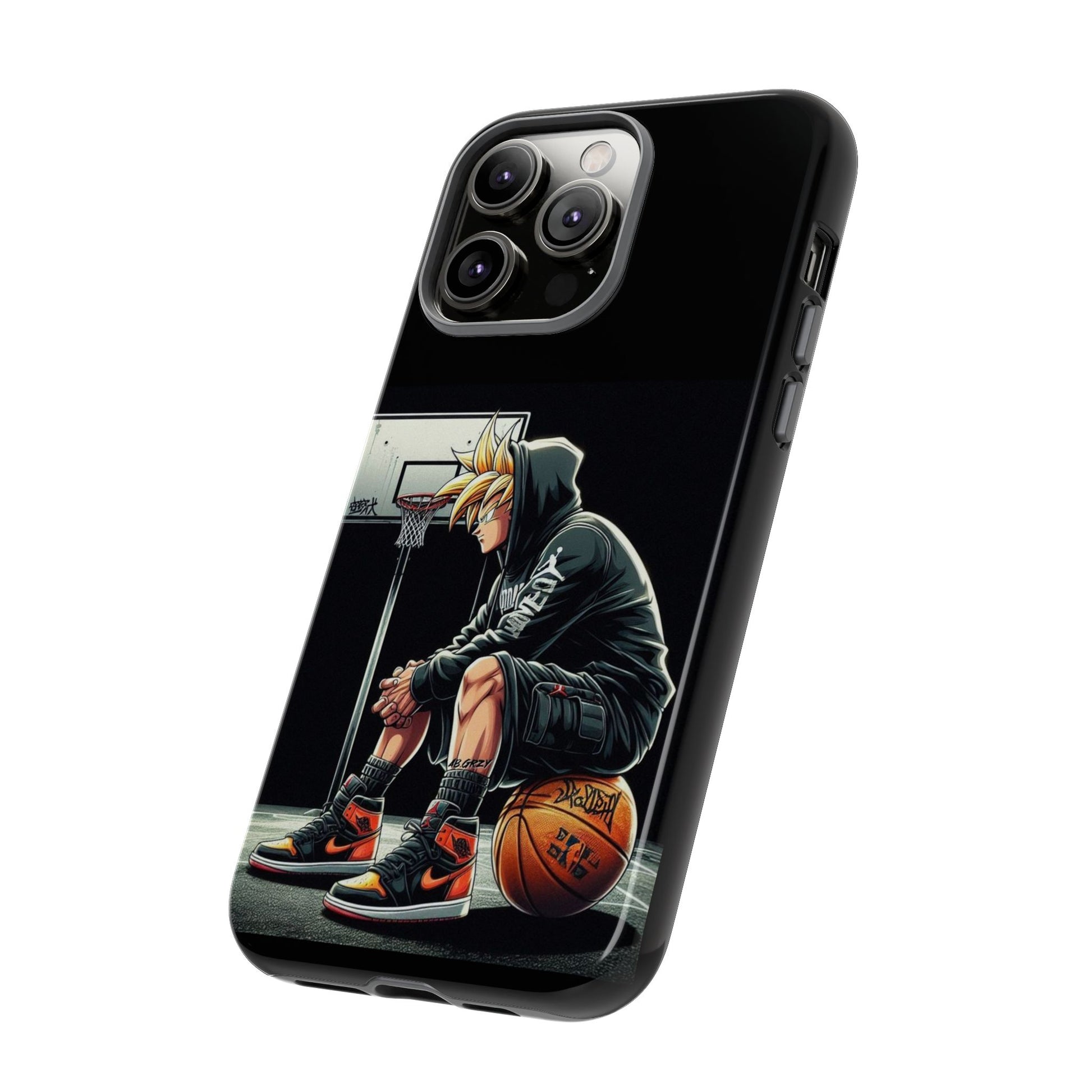 Son Goku Basketball Tough Cases for iPhones, Samsung, and Pixel