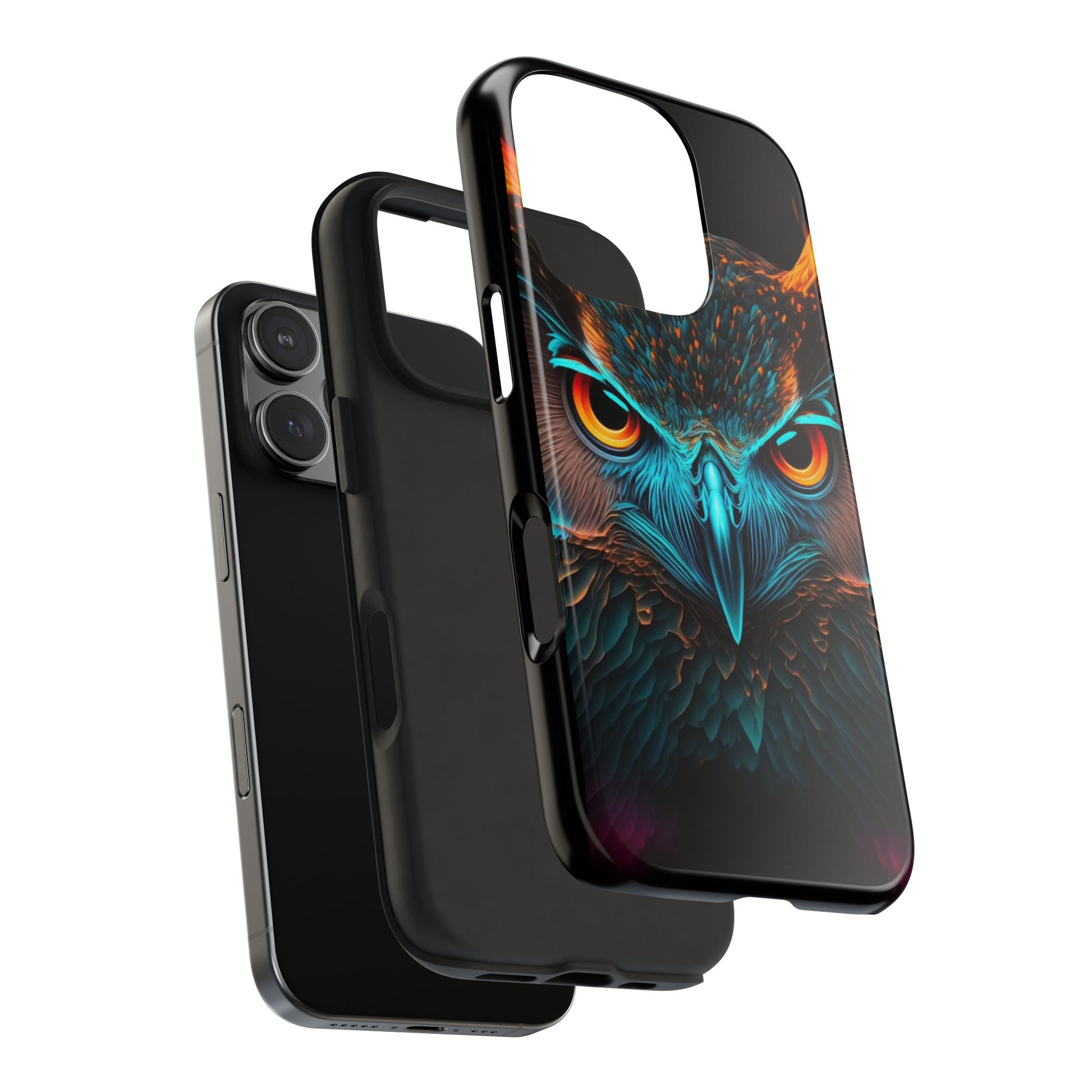 Neon Owl Theme Phone Cases for iPhones & Samsung Phones