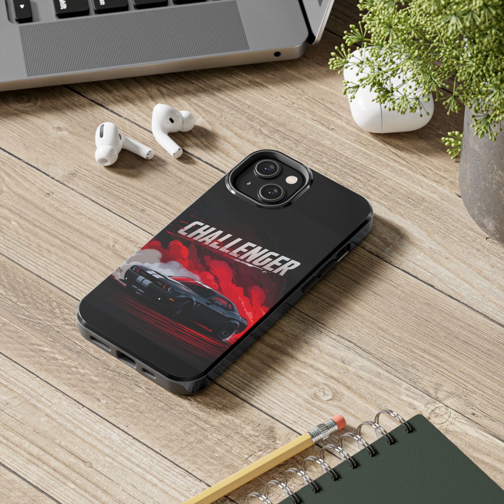 Dodge Challenger Muscle Car Hellcat Tough Phone Cases for Iphones & Samsung Phones Durable
