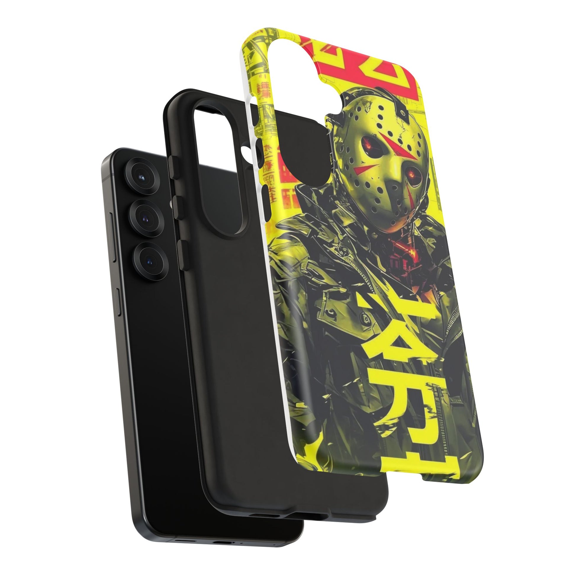 Cyberpunk X Jason Voorhees Tough Cases for iPhones, Samsung, and Pixel