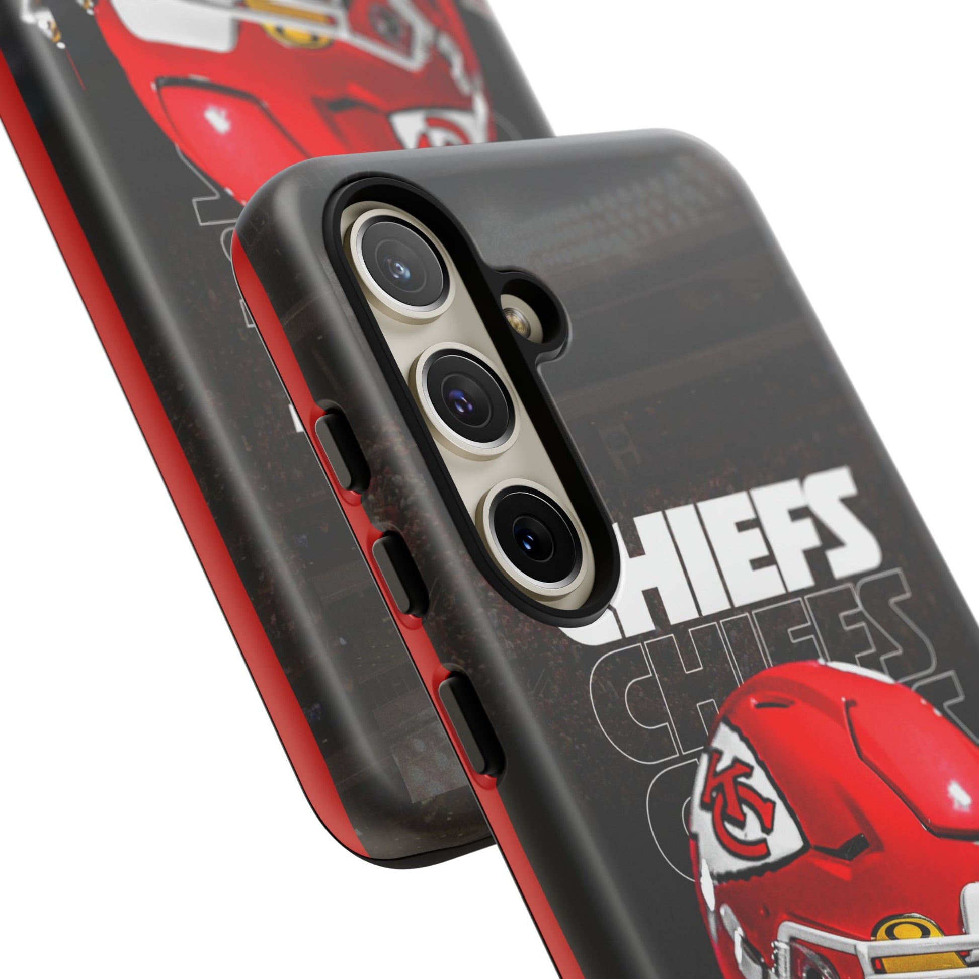 Kansas City Chiefs Football Helmet Logo Tough Cases for iPhones, Samsung, and Pixel