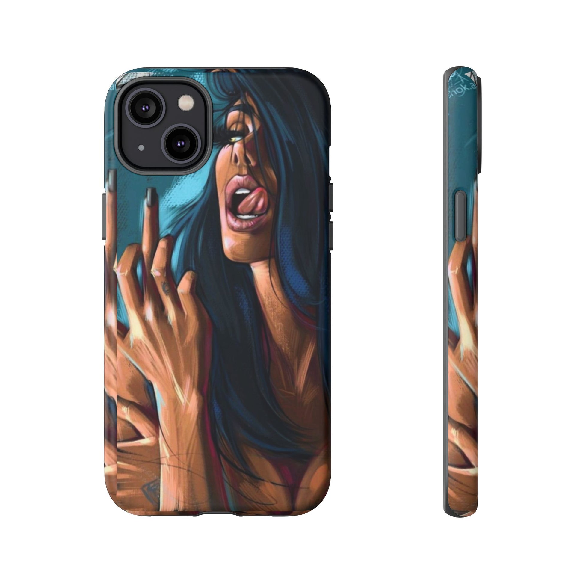 Tough Girl Theme Urban Design Cases for iPhones, Samsung, and Pixel