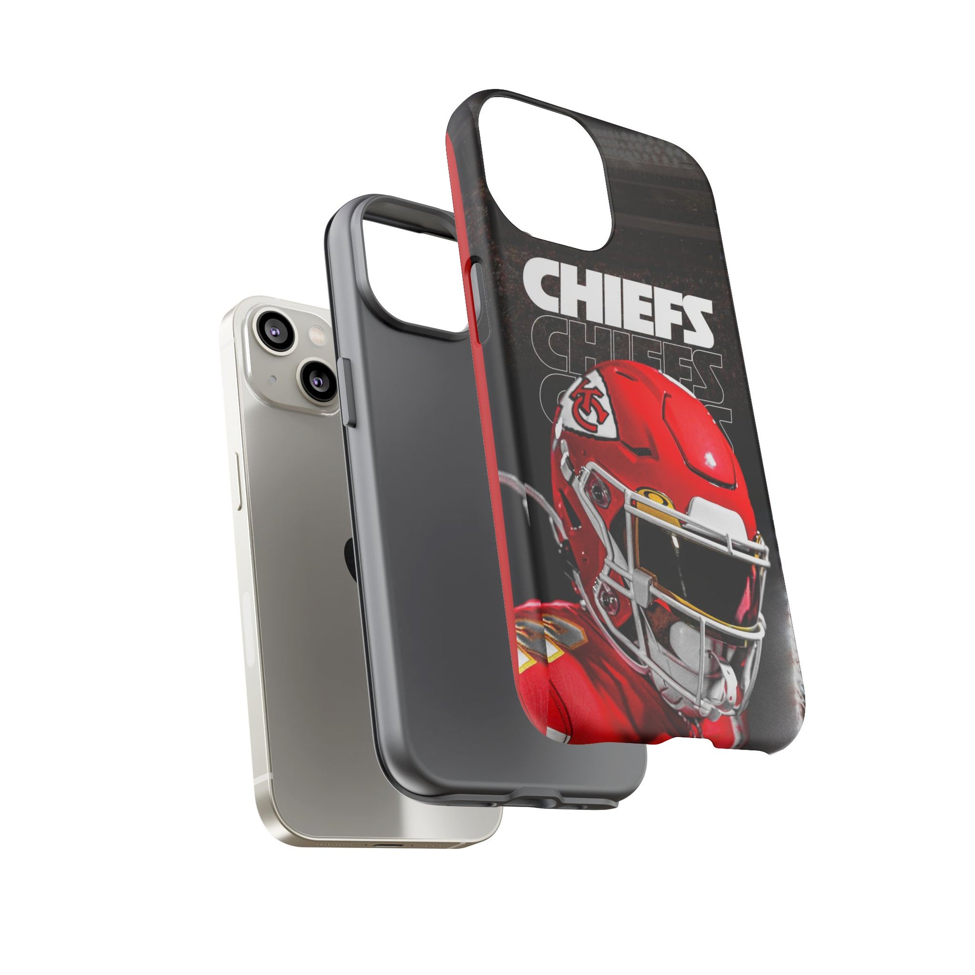 Kansas City Chiefs Football Helmet Logo Tough Cases for iPhones, Samsung, and Pixel
