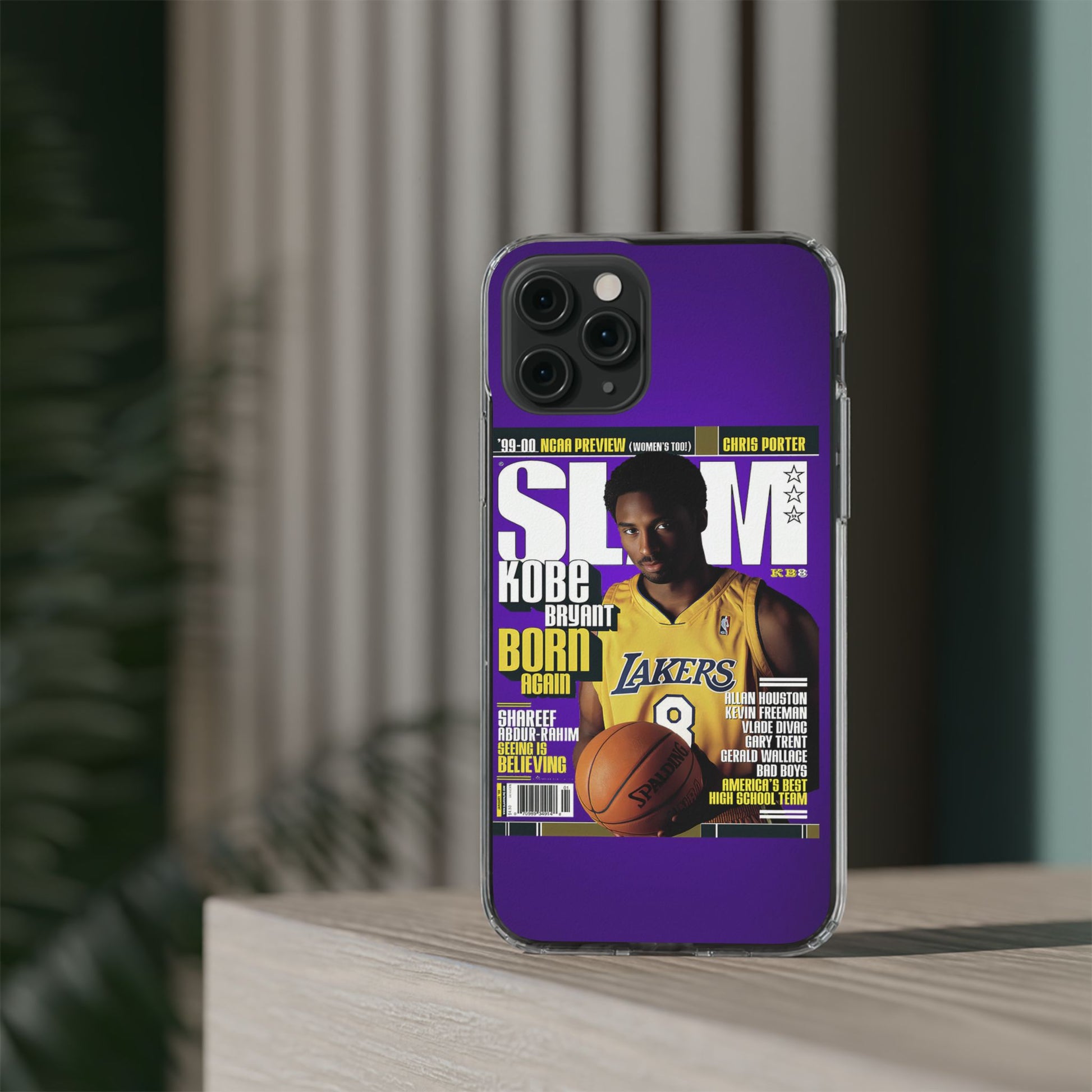 SLAM Cover Kobe Basketball Inspired design Clear Phone Cases