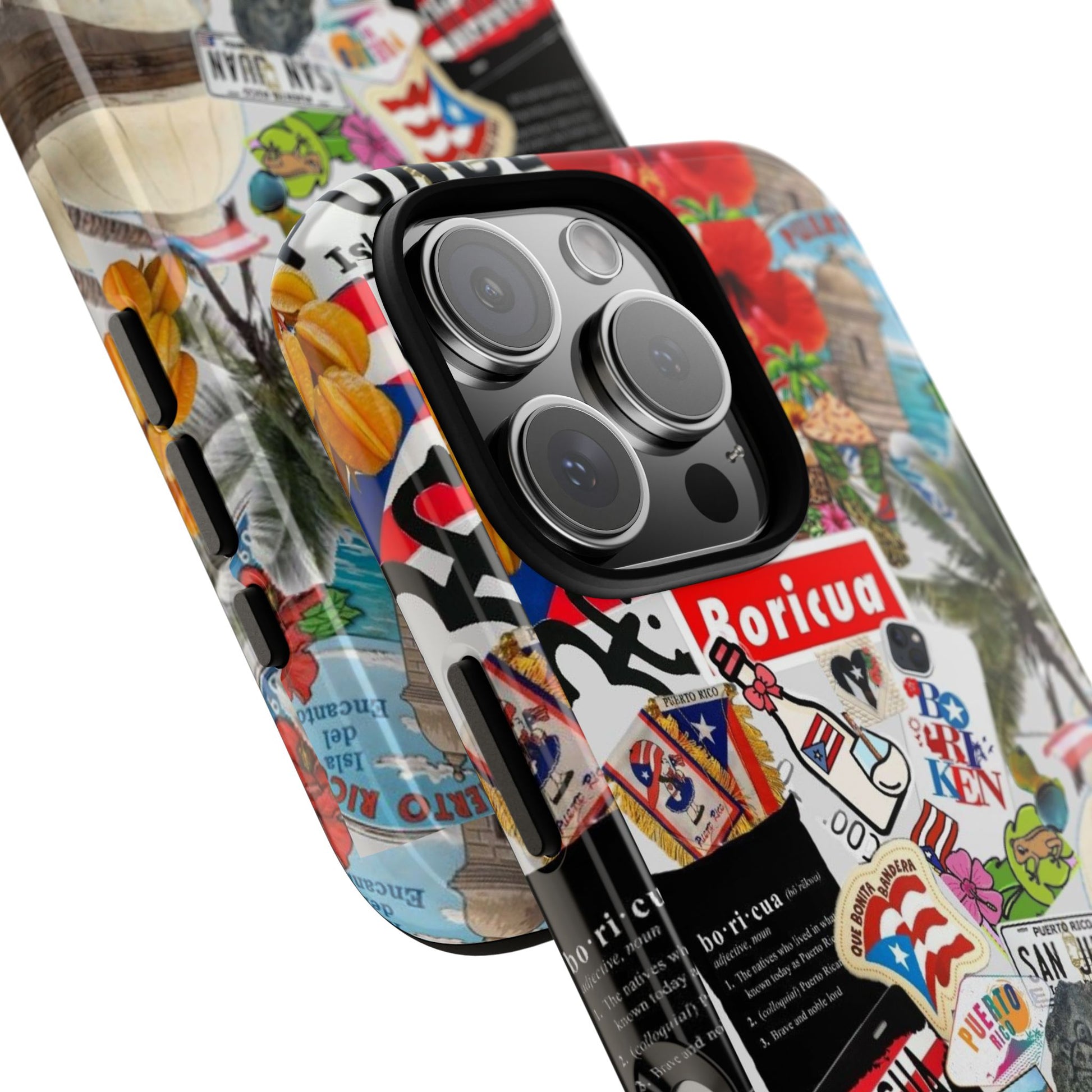 Puerto Rico Boricua Art Tough Cases for iPhones, Samsung, and Pixel
