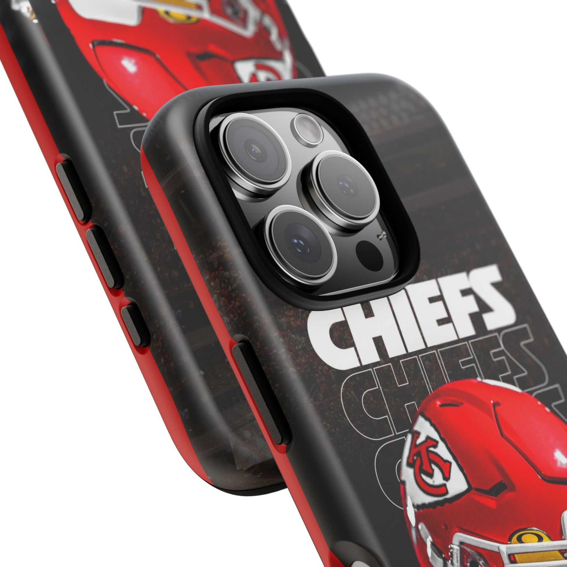 Kansas City Chiefs Football Helmet Logo Tough Cases for iPhones, Samsung, and Pixel