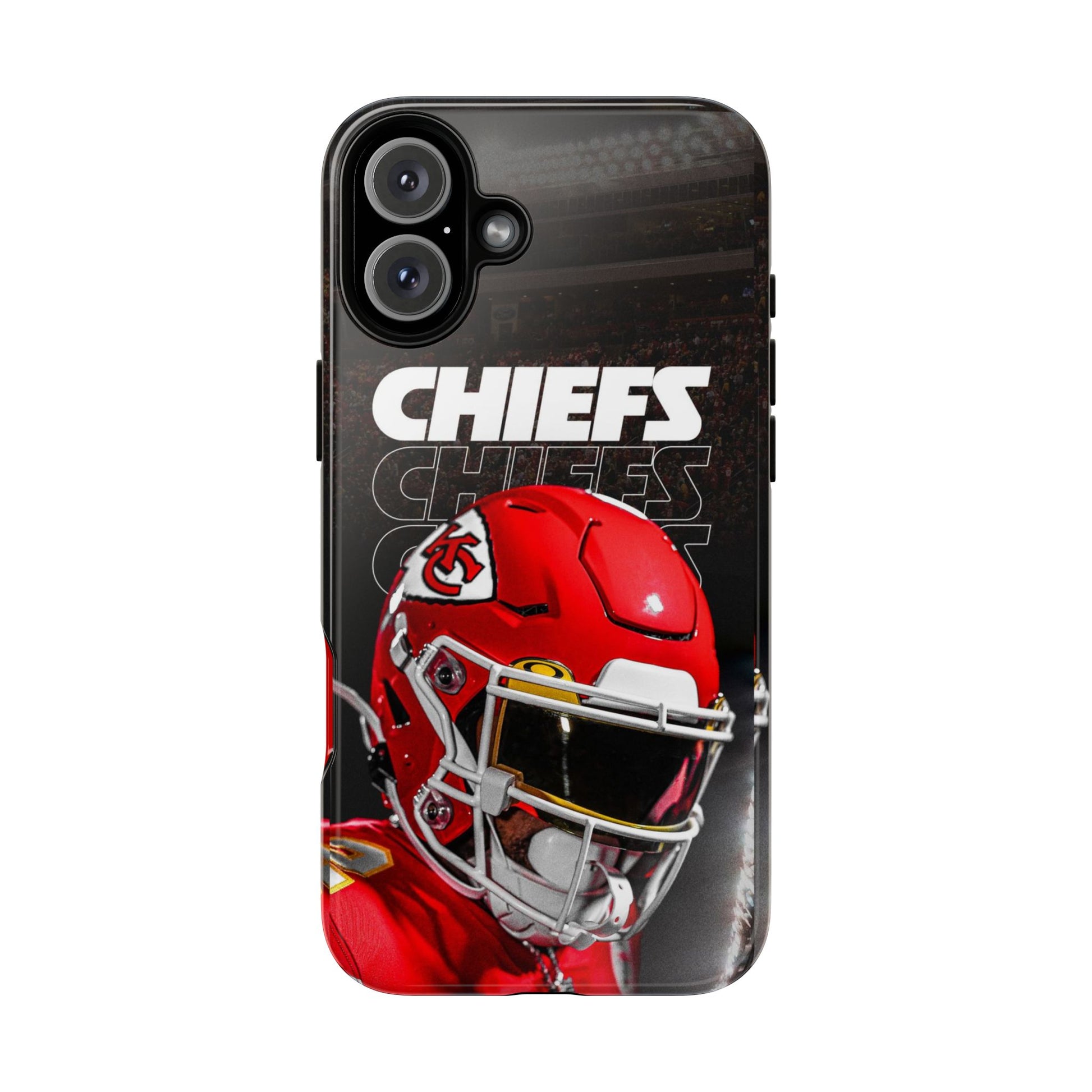 Kansas City Chiefs Football Helmet Logo Tough Cases for iPhones, Samsung, and Pixel