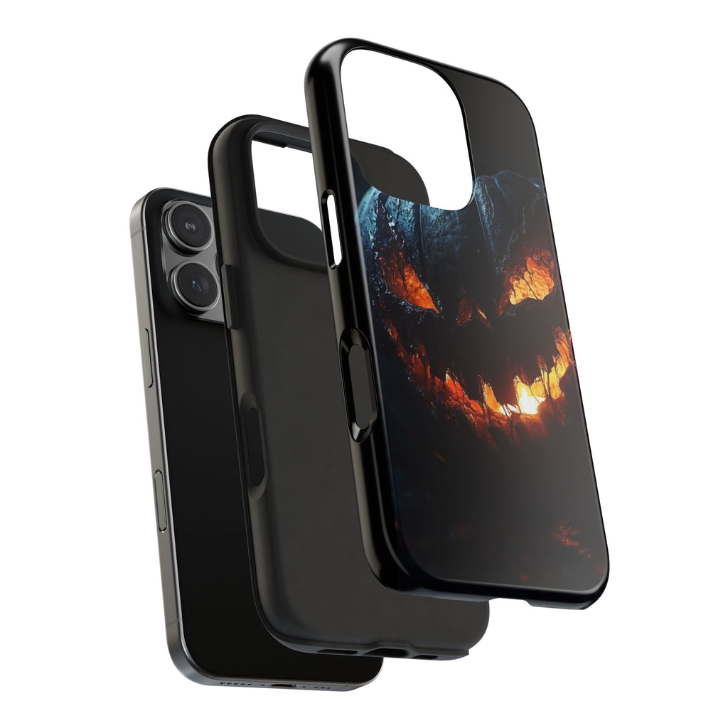 Scary Pumpkin Halloween Theme Phone Cases for iPhones & Samsung Phones