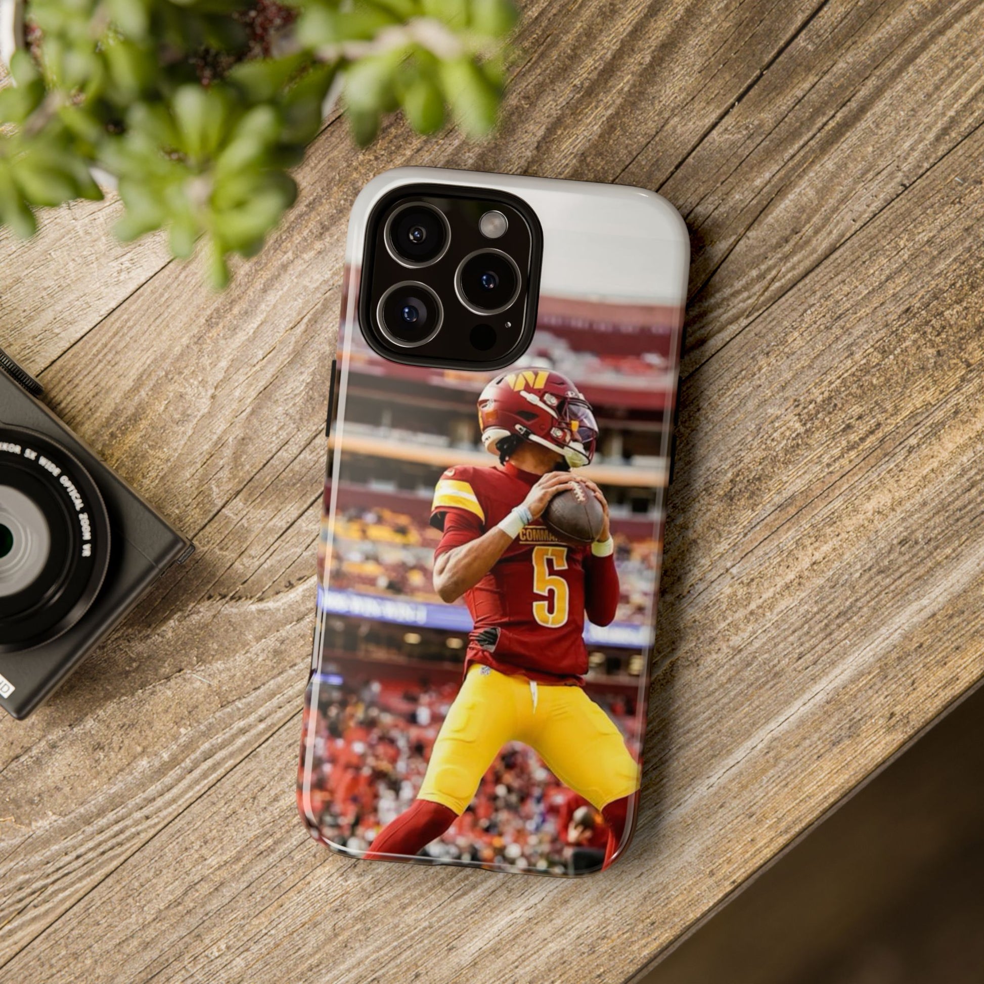Jayden Daniels Washington Football Tough Cases for iPhones, Samsung, and Pixel