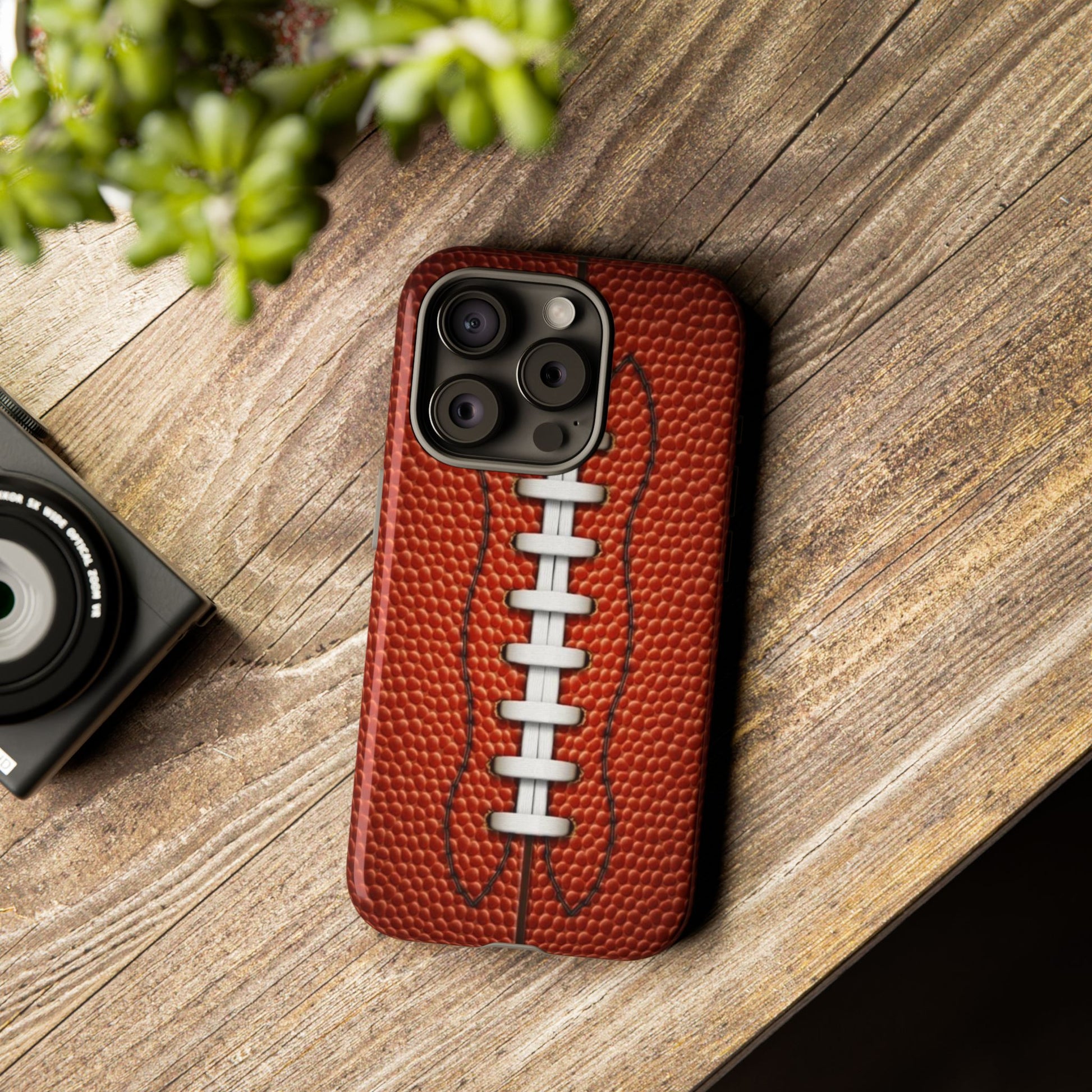 Football Pigskin Print Tough Cases for iPhones, Samsung, and Pixel