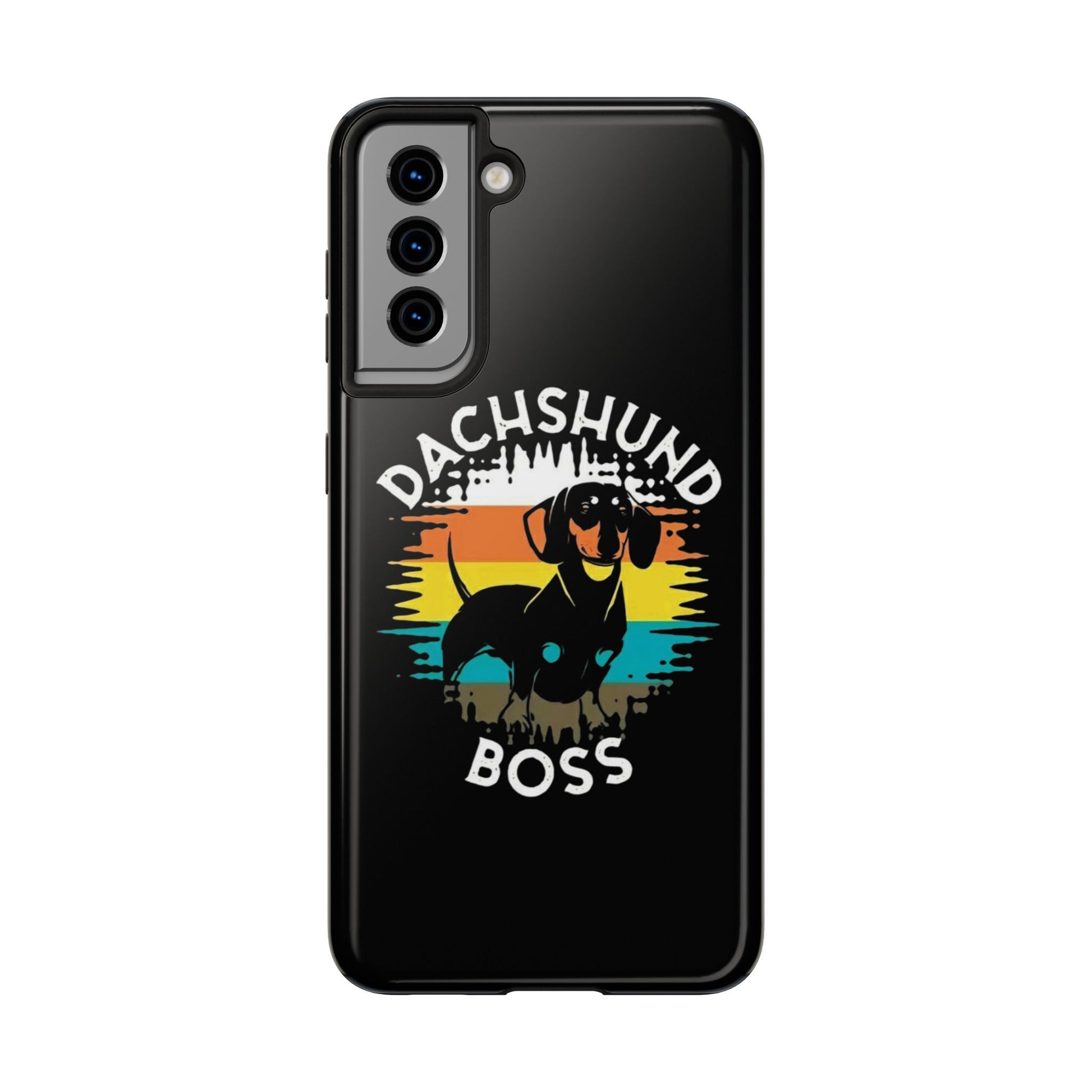Dachshund Boss Theme Phone Cases for iPhones & Samsung Phones