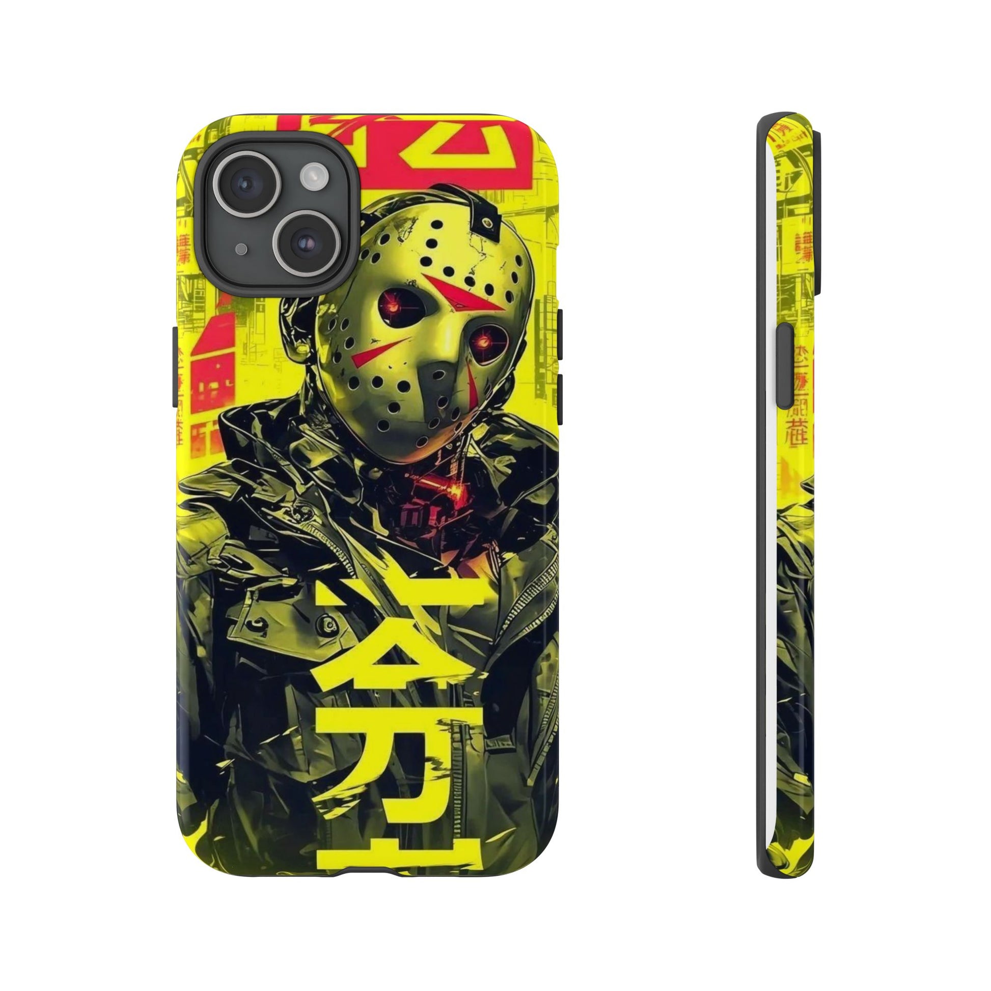 Cyberpunk X Jason Voorhees Tough Cases for iPhones, Samsung, and Pixel